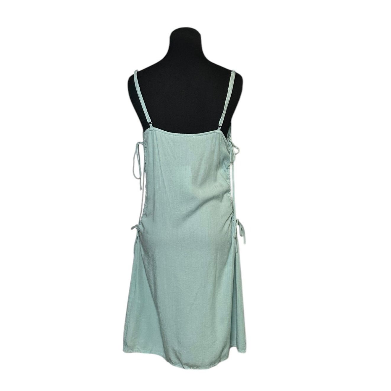 Forever 21 Forever 21 misty blue side ties woven dress size large Size L / US 10 / IT 46 - 2 Thumbnail