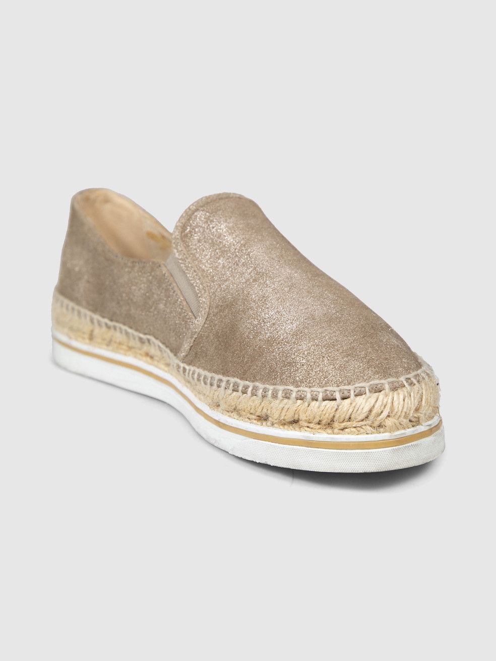 Jimmy Choo Brown Metallic Suede Espadrilles Size US 8.5 / IT 38.5 - 1 Thumbnail