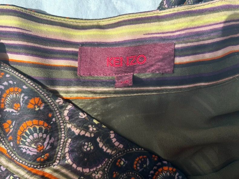 Kenzo KENZO Silk embroidered skirt Size 25" / US 0 / IT 36 - 4 Thumbnail