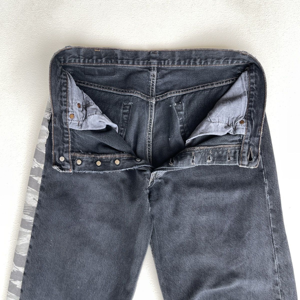 Levi's 90s Levi’s 501 Reworked Neighborhood Tiger Camo Mickey Denim Size US 34 / EU 50 - 14 Thumbnail