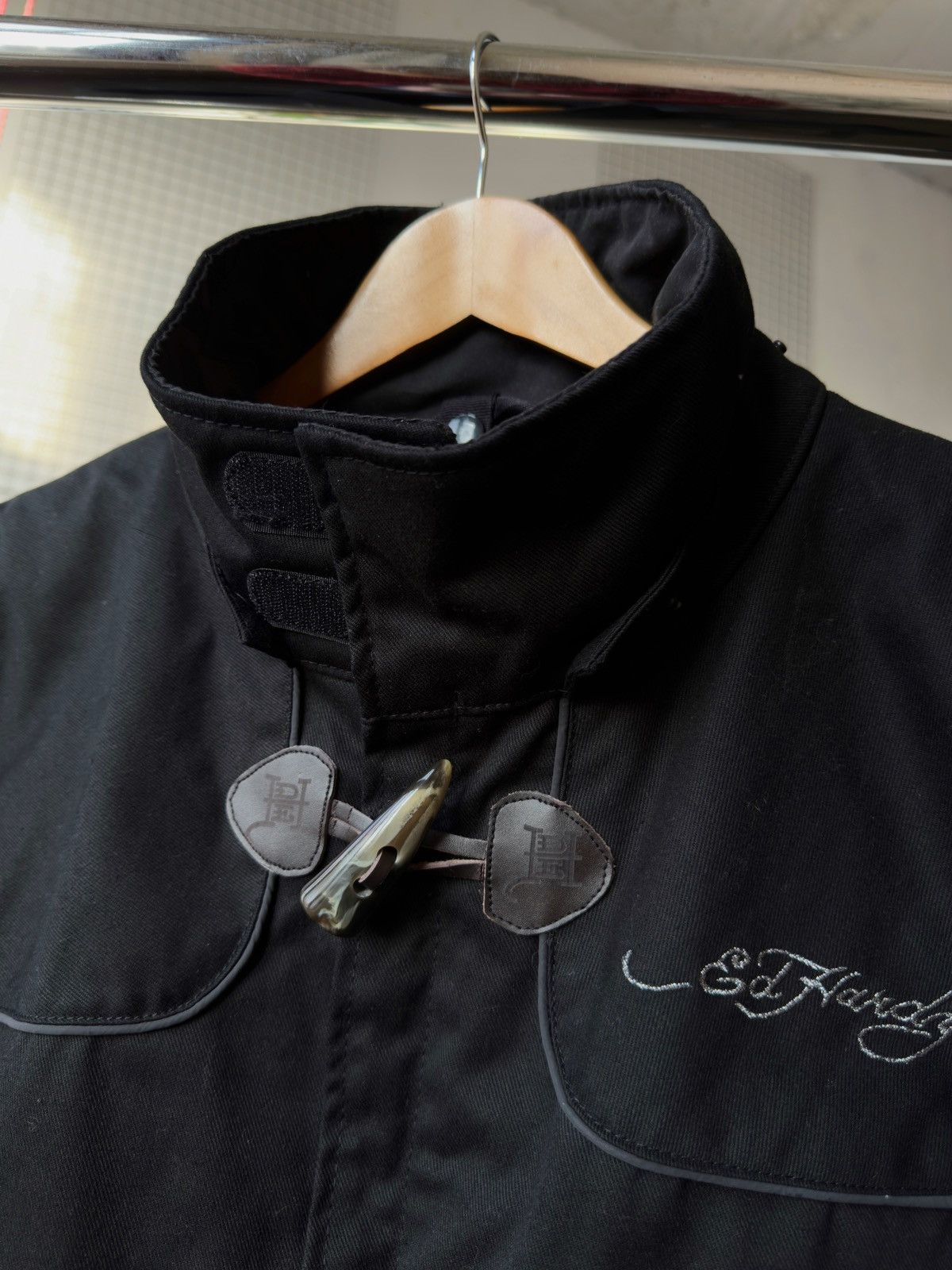 Ed Hardy 🔥 Don Ed Hardy by Christian Audigier Coat Motorcycle Jacket Size US XL / EU 56 / 4 - 4 Thumbnail