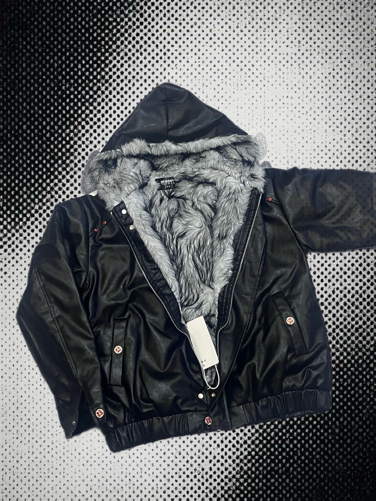 Other Leather black jacket in streetwear style unisex Size US M / EU 48-50 / 2 - 1 Thumbnail