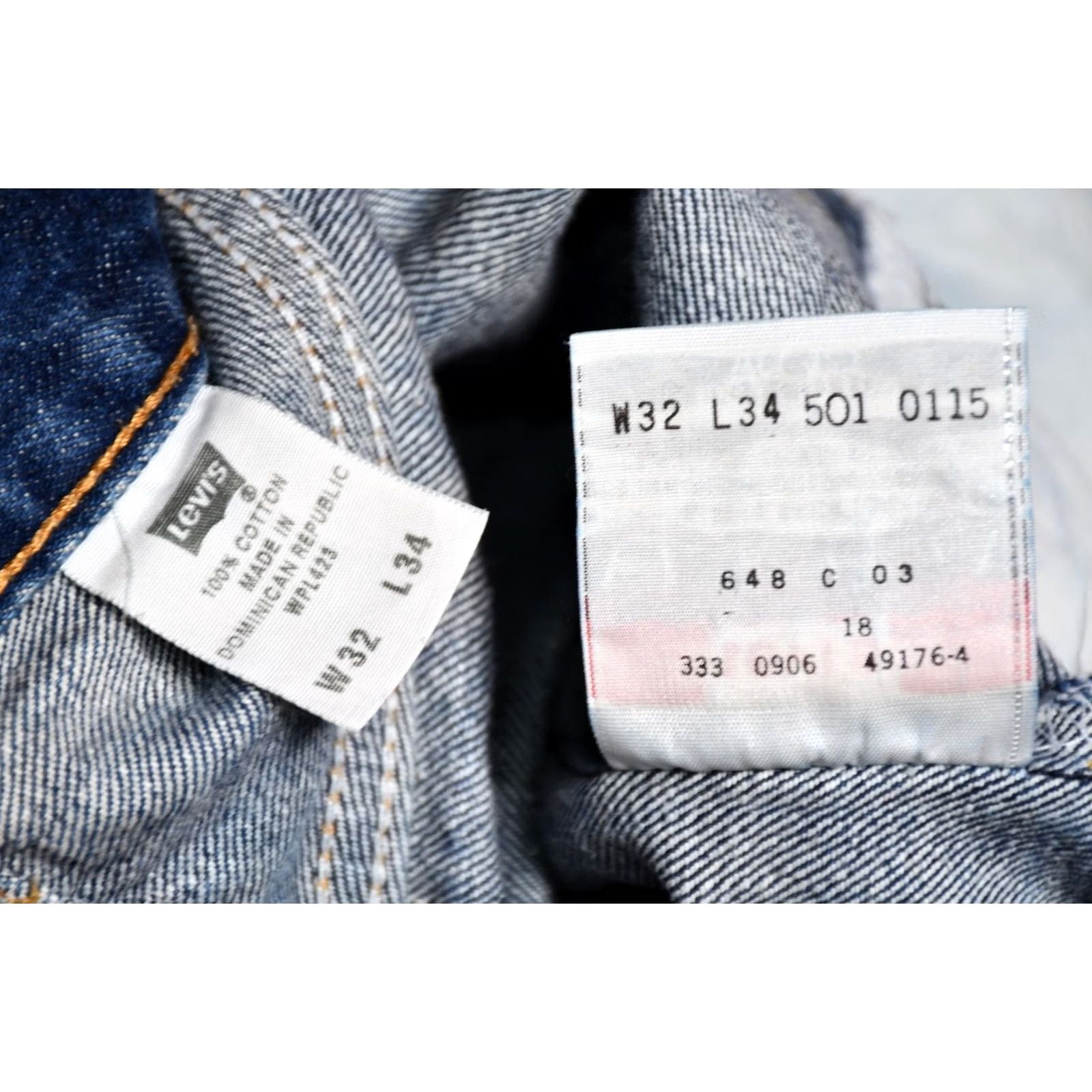 Levi's VINTAGE Levi's 501 Jeans Men Regular 32x34 Blue Denim 100% Cotton Straight 5-Pocket 80s Theme Size US 32 / EU 48 - 6 Thumbnail