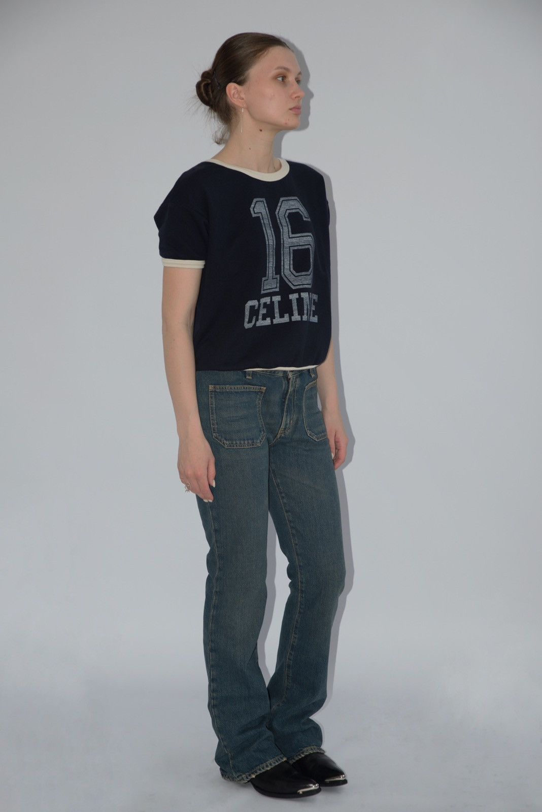 Hedi Slimane × Saint Laurent Paris SS15 Saint Laurent Paris Hedi Slimane D09 Flared Jeans Size 30" / US 8 / IT 44 - 3 Thumbnail
