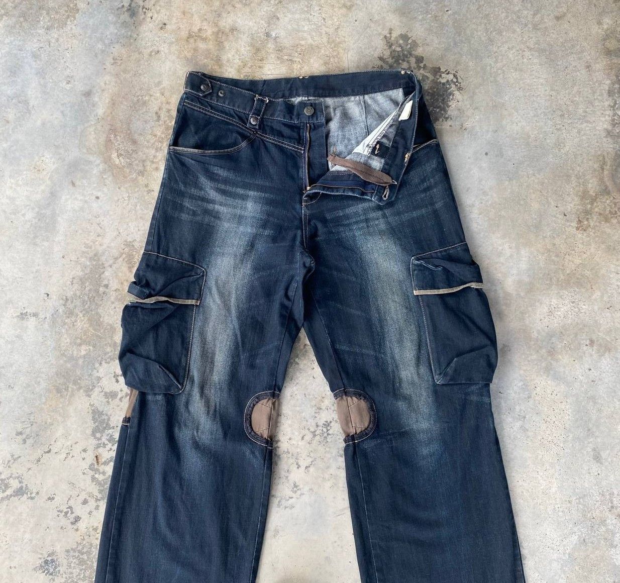 PPFM Rare Archival PPFM "Yellow Riot" Paratrooper Cargo Denim Size US 35 - 7 Thumbnail