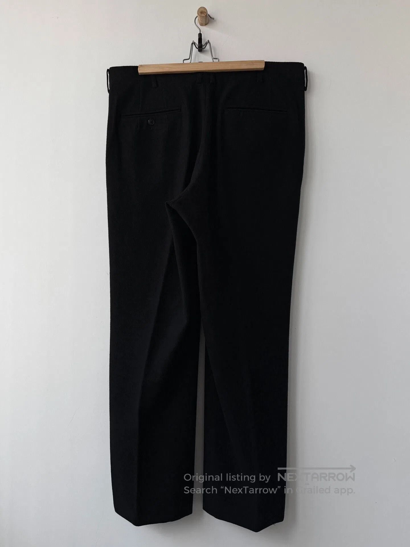 Yohji Yamamoto black wool wide-leg trousers by yohji yamamoto. Size US 44 / EU 60 - 4 Thumbnail