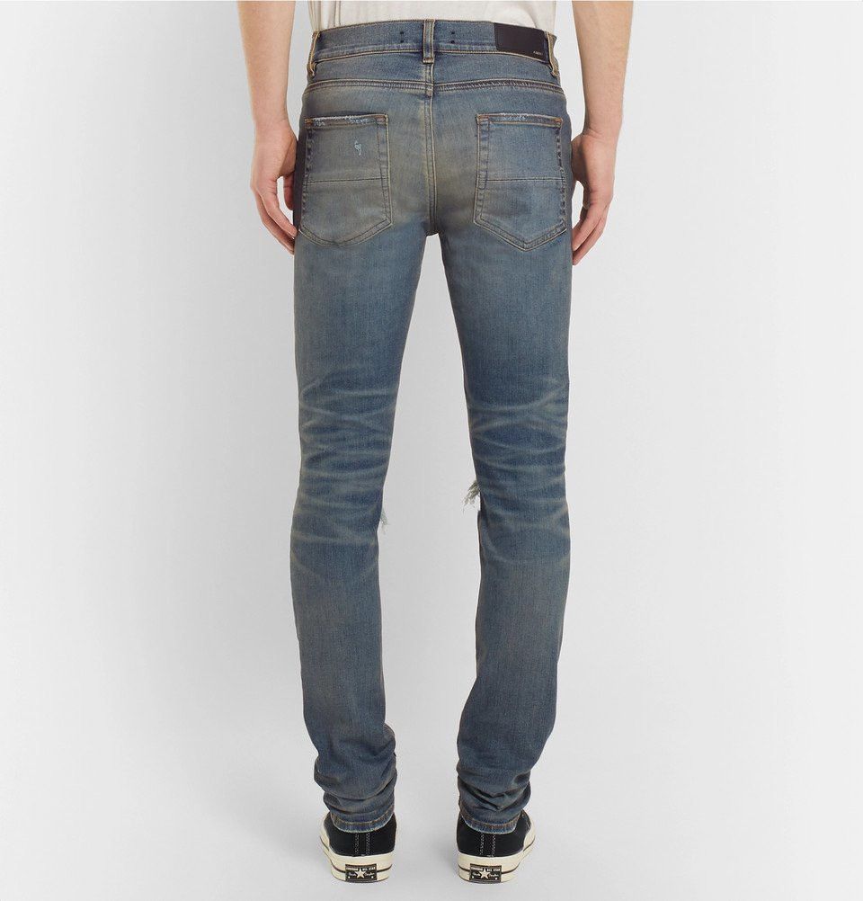 Amiri AMIRI Distressed Skinny Jeans - Mens US 29 Size US 29 - 14 Thumbnail