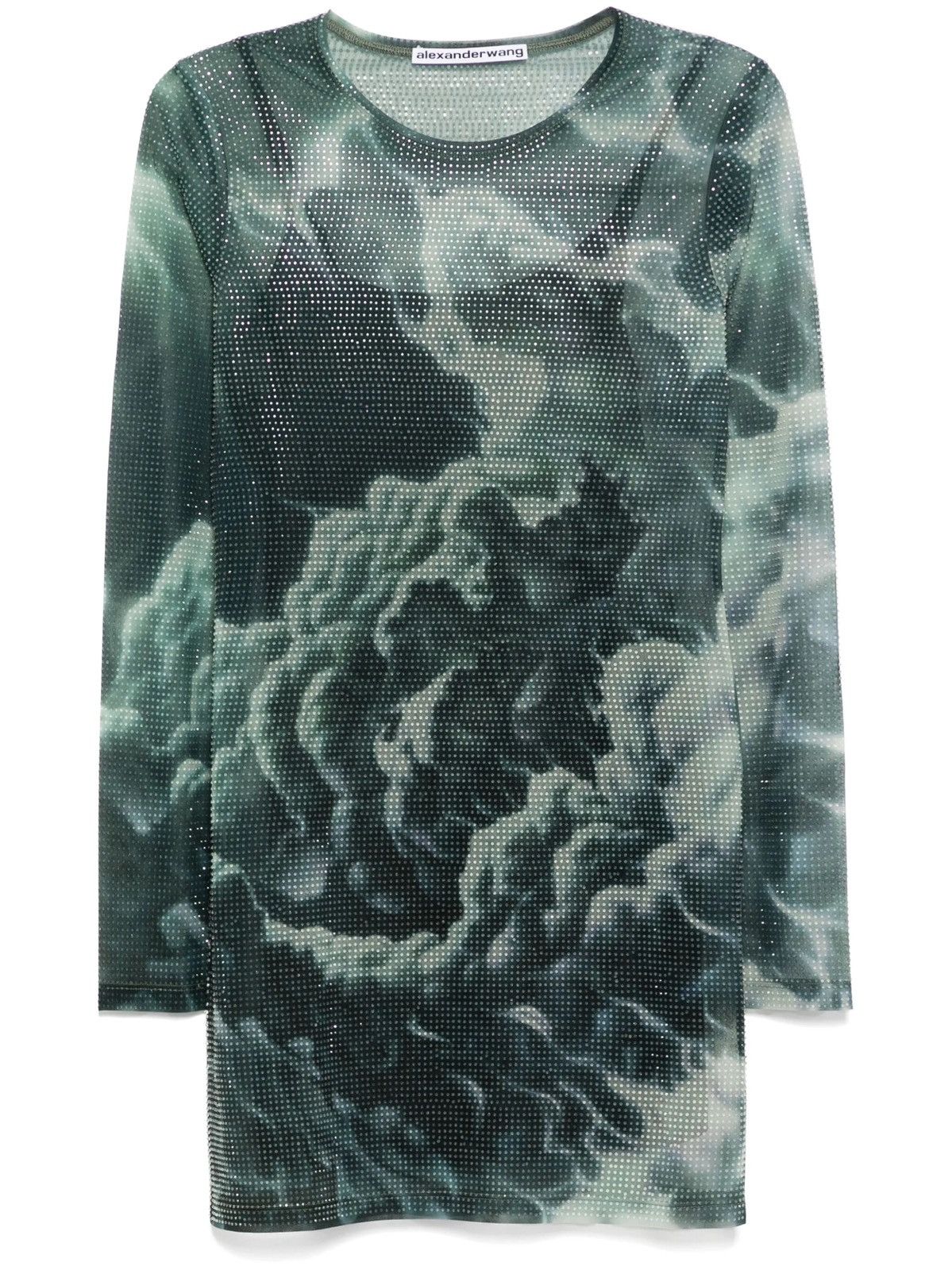 Alexander Wang Alexander Wang long sleeve green mini dress Size L / US 10 / IT 46 - 1 Thumbnail