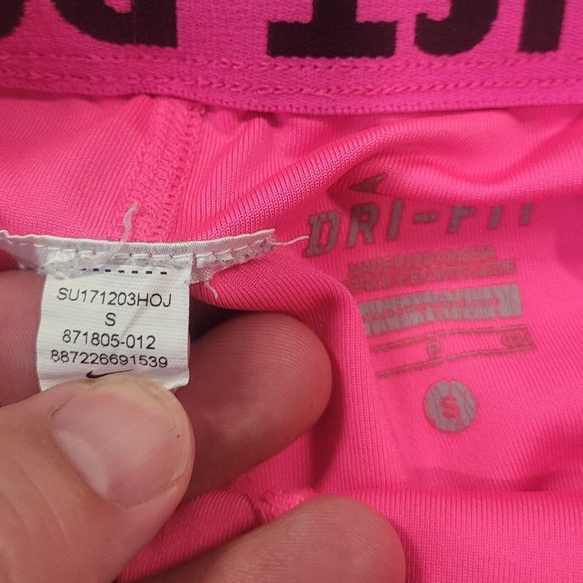 Nike Nike Running Shorts Black Pink Swoosh Lined Athletic S Size 26" / US 2 / IT 38 - 4 Thumbnail