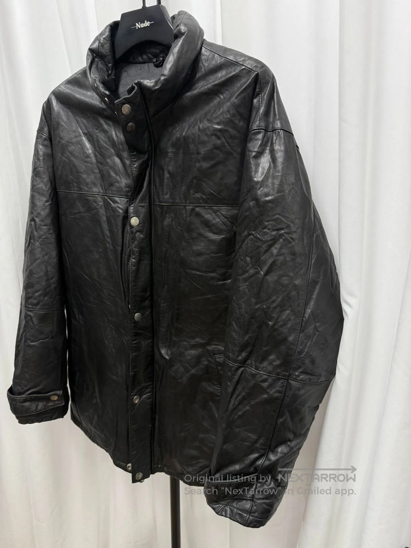 Yohji Yamamoto yohji yamamoto leather down jacket M size. Size US M / EU 48-50 / 2 - 2 Thumbnail