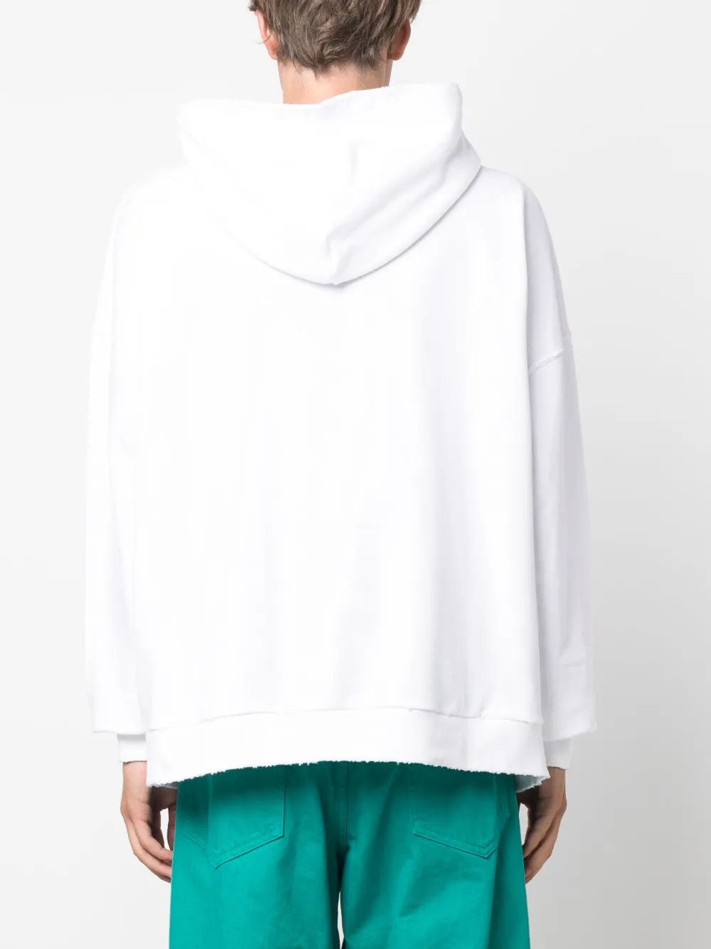 Palm Angels o1y0325 Logo Hoodie in White Size US XS / EU 42 / 0 - 4 Thumbnail