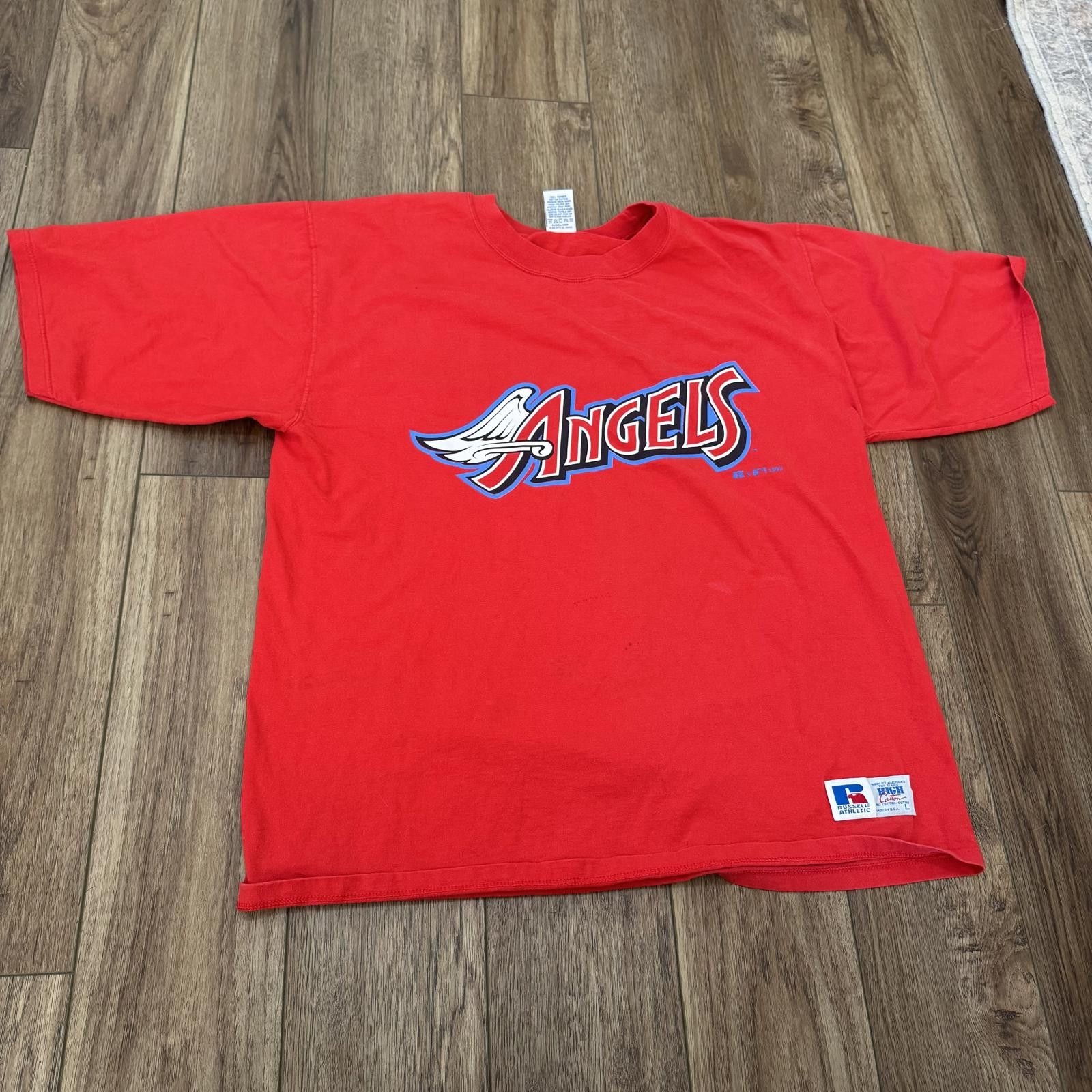 Russell Athletic Vintage 90s Anaheim Angels Russell Athletic Baseball Shirt Size US L / EU 52-54 / 3 - 1 Thumbnail