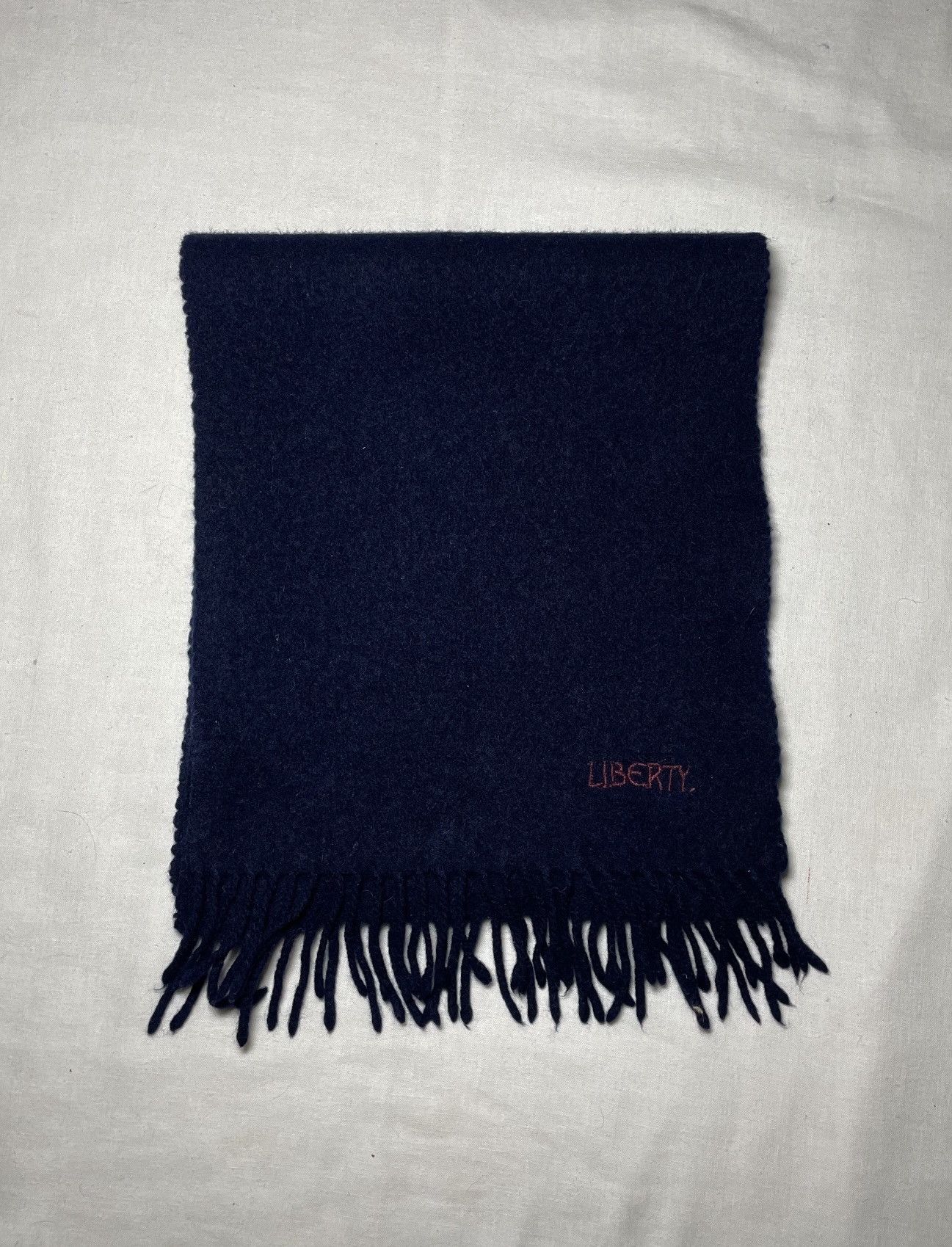 Liberty London Liberty navy wool scarf Size ONE SIZE - 1 Thumbnail