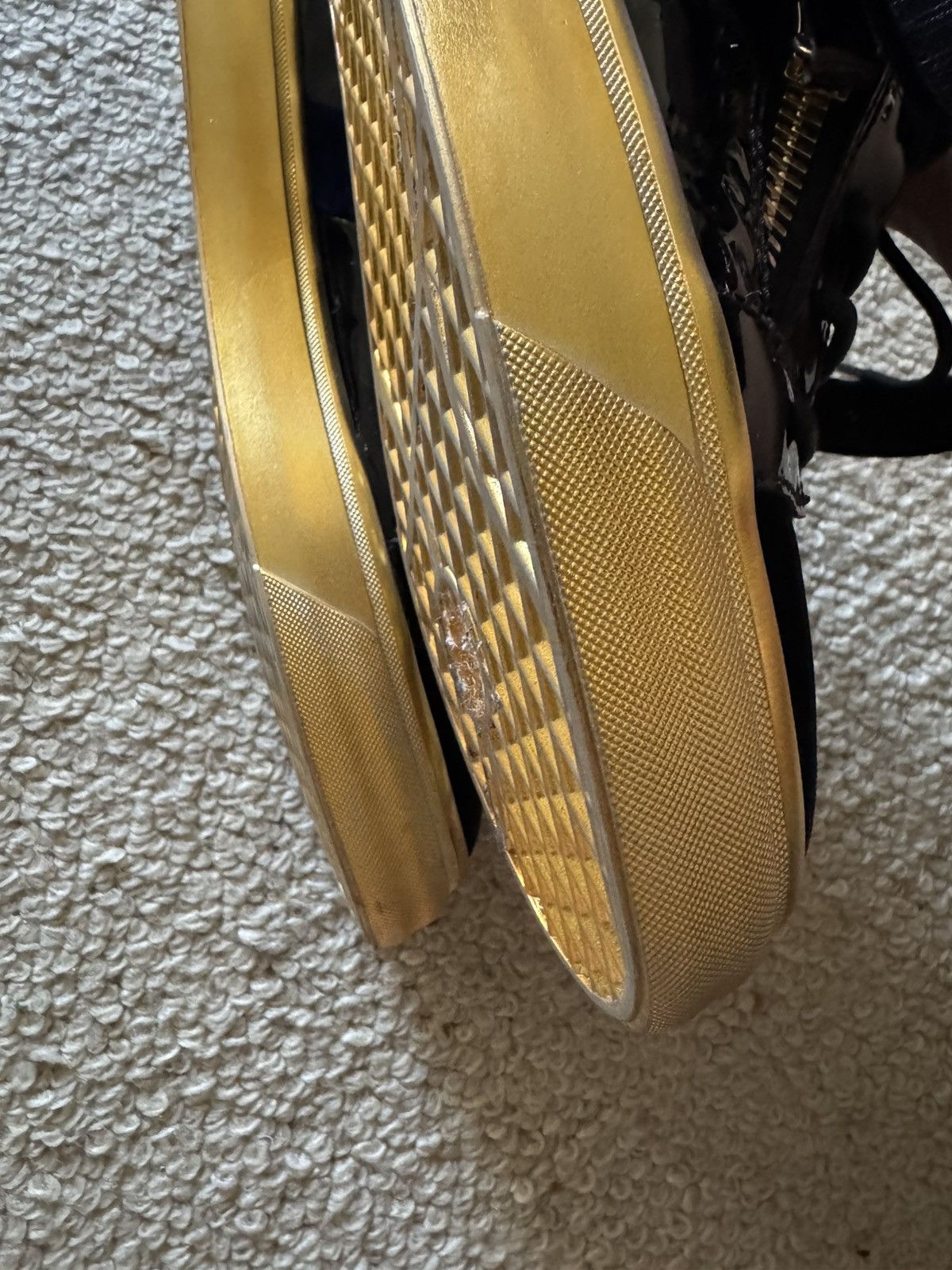 Giuseppe Zanotti Giuseppe Zanotti Gold Strap Low-Top EU 40 – Veronica Navy Size US 7.5 / EU 40-41 - 12 Thumbnail