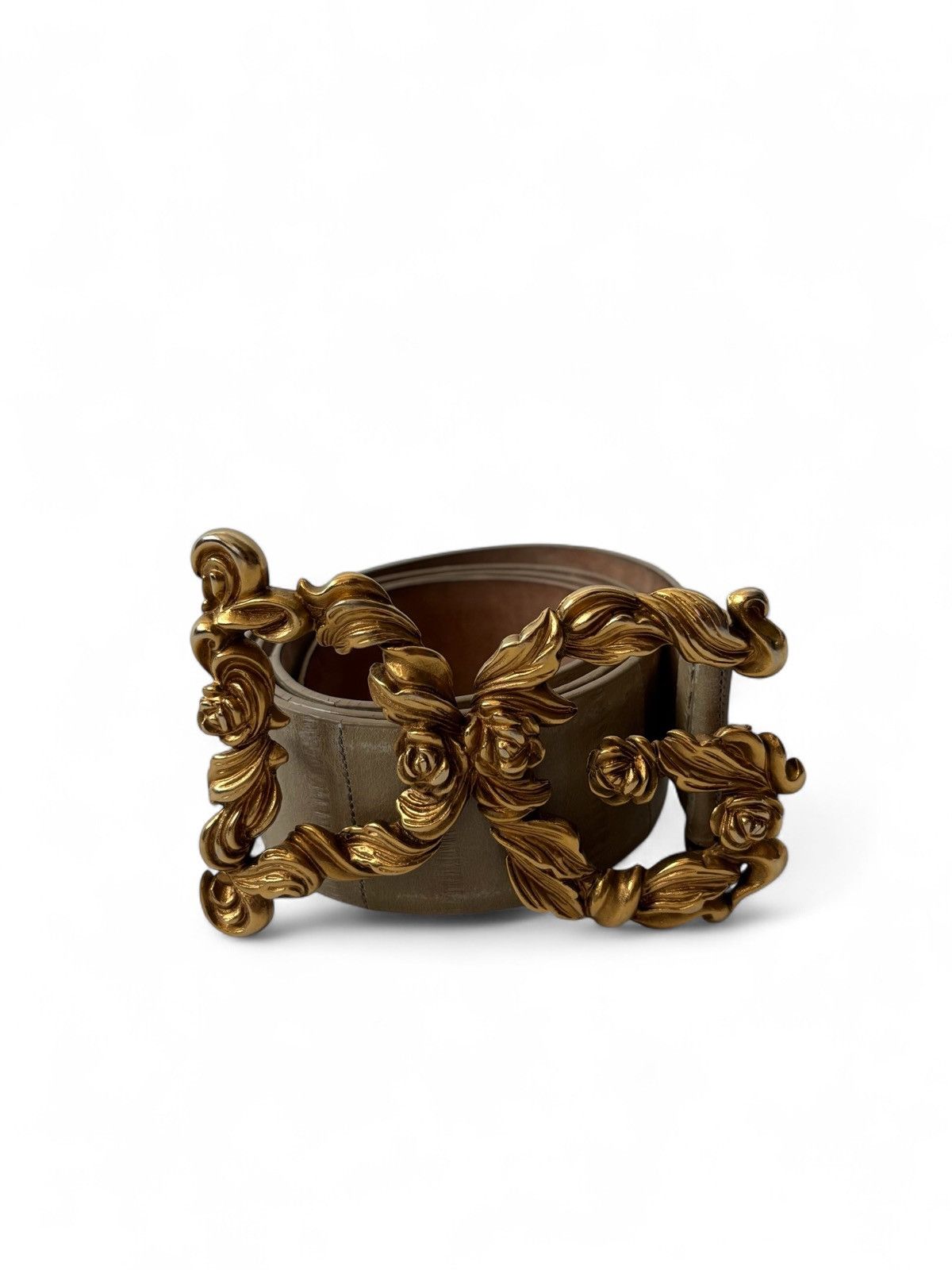 Dolce Gabbana DG leather belt