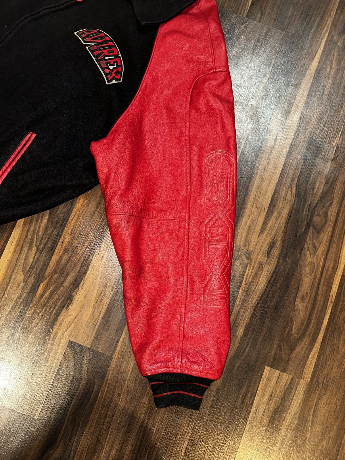 Avirex AVIREX STALLION LEATHER VARSITY JACKET PLAYBOI CARTI SZ 5XL Size US XXL / EU 58 / 5 - 9 Thumbnail