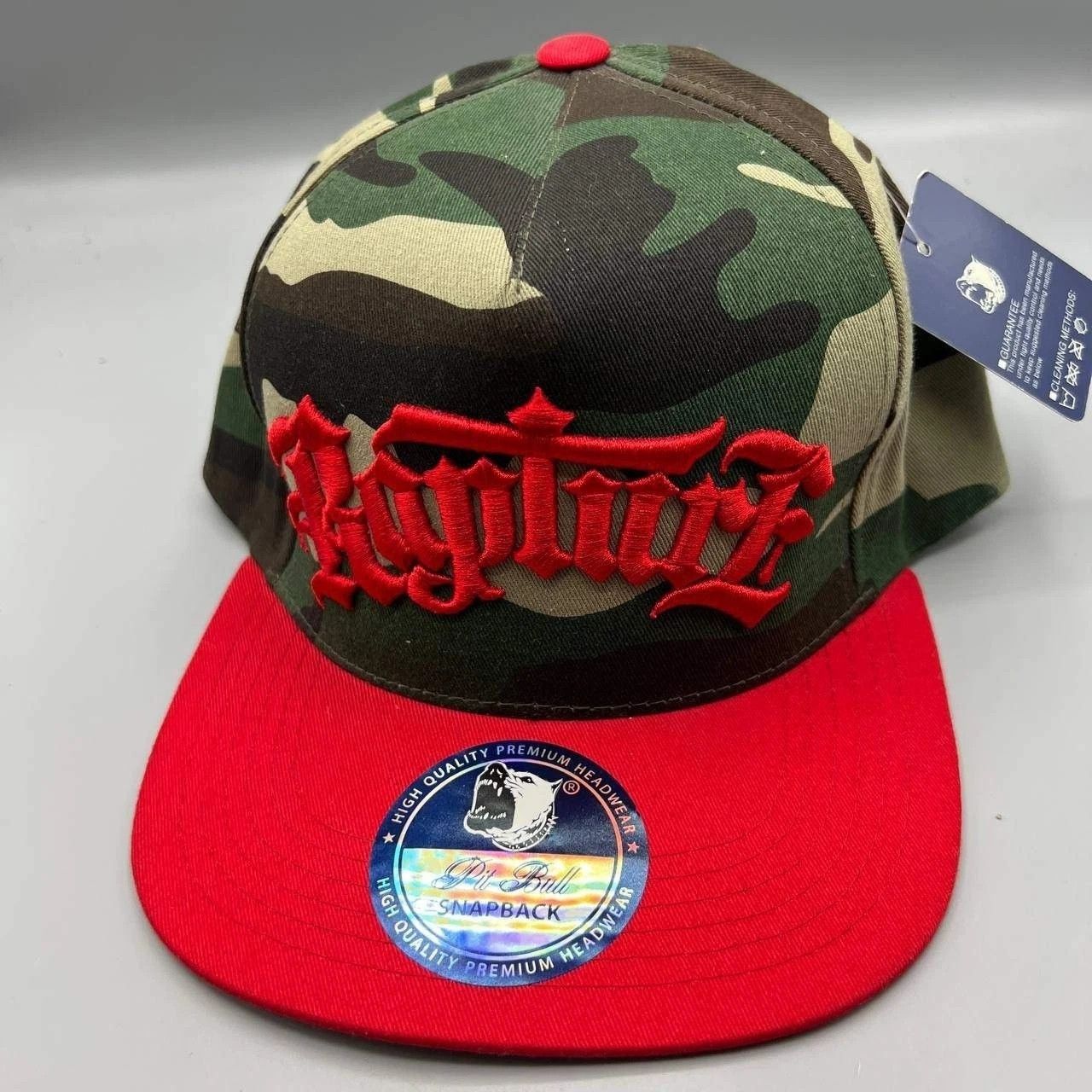 Other Rapture Hat Men Embroidered Pit Bull Snap Back Cap Cotton Size ONE SIZE - 1 Thumbnail