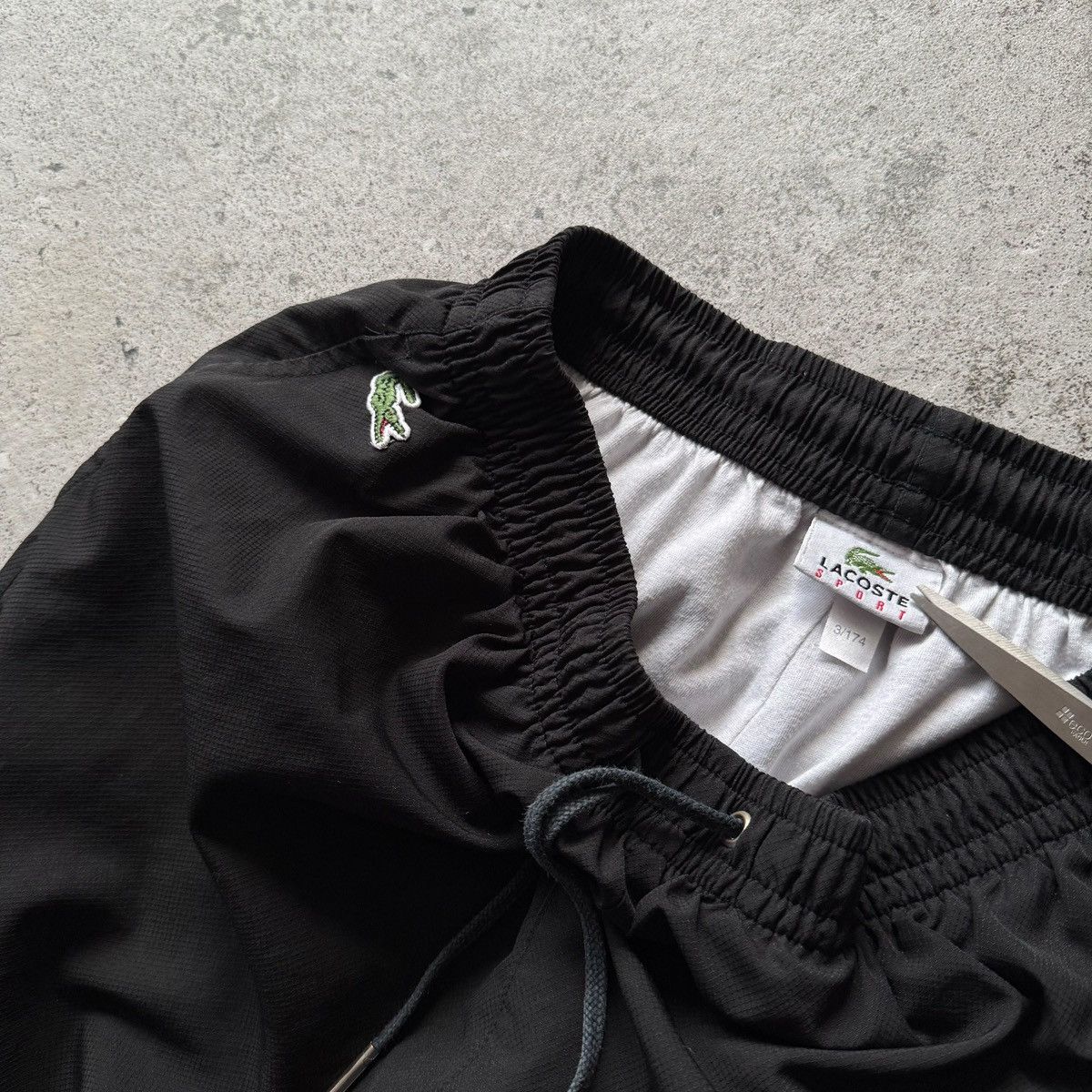 Lacoste Lacoste Mens Black Pants Joggers Elastic Waist Drawstring Size US 30 / EU 46 - 9 Thumbnail