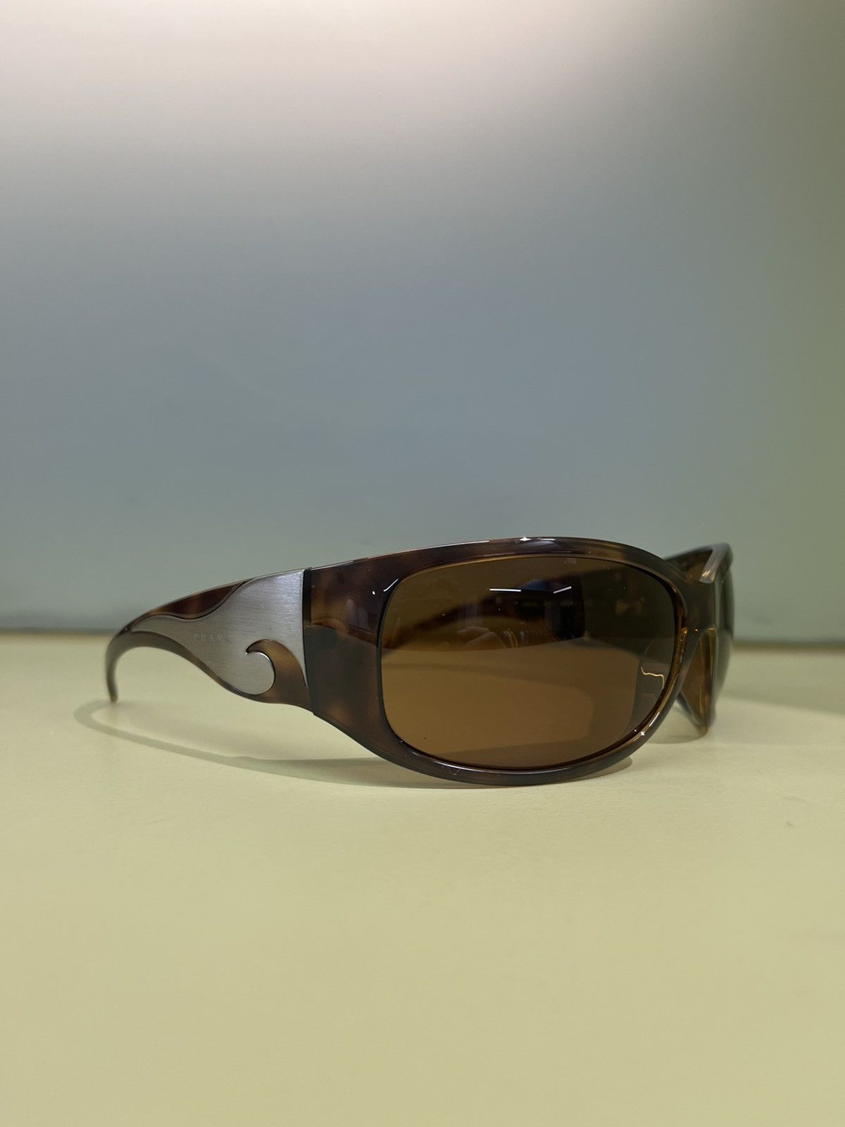 image of Prada Spr 03G Flame Chrome Sunglasses, Women's