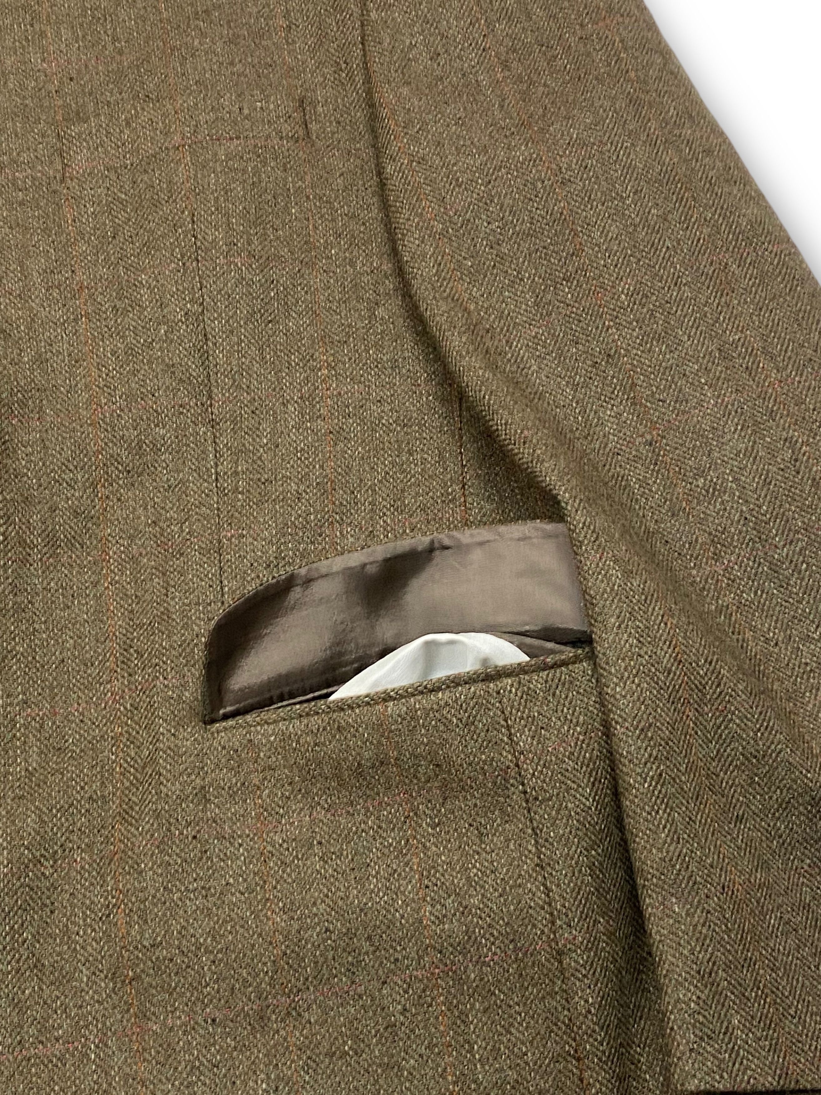Vintage Vintage SKOPES Light Brown Tweed Blazer M571 Size 42S - 5 Thumbnail
