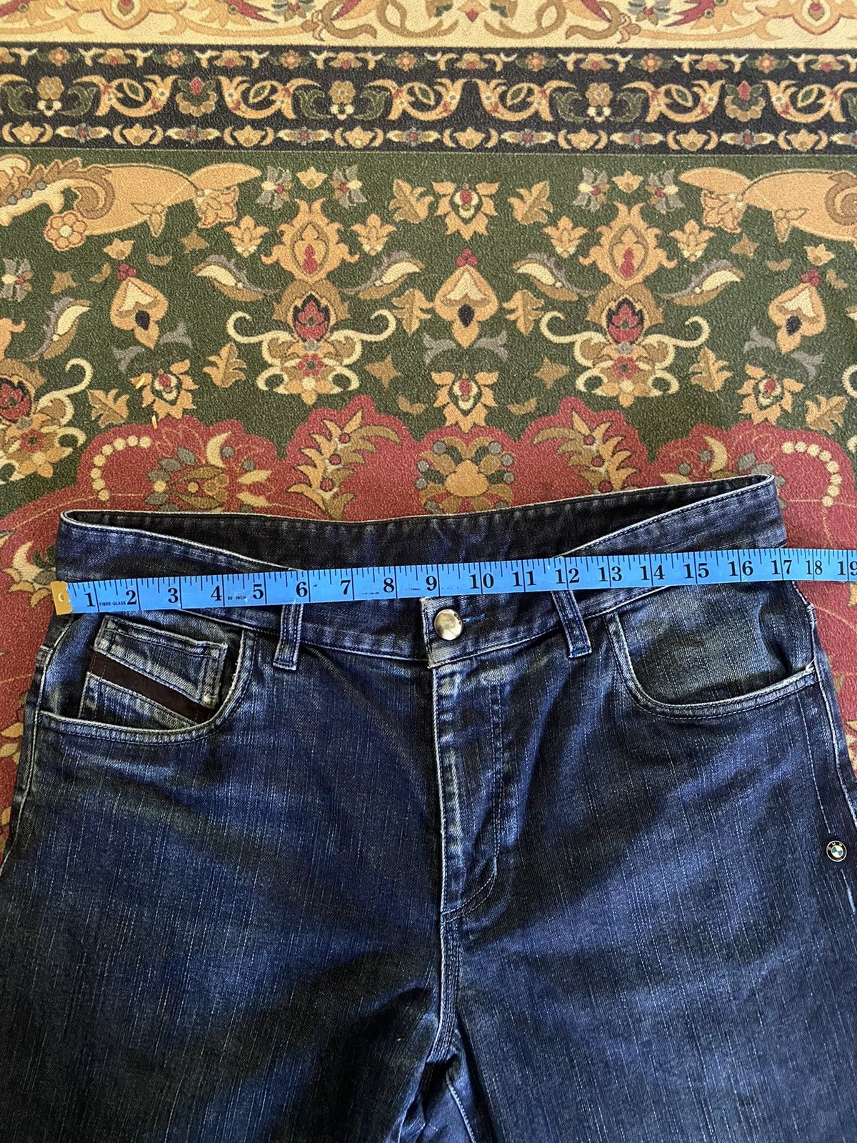 BMW Vintage Bmw Rare Design Blue Denim Size US 34 / EU 50 - 16 Thumbnail