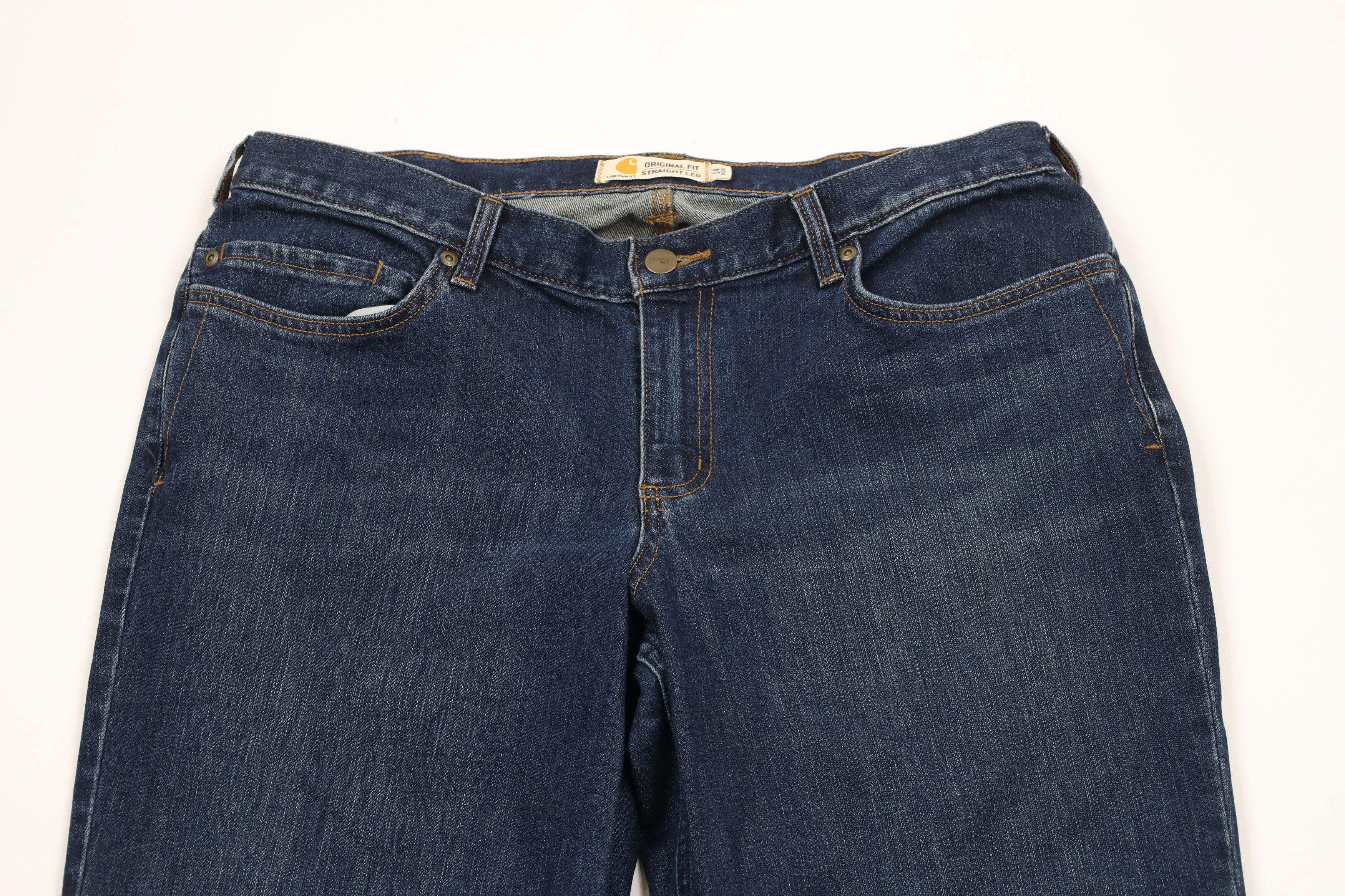 Carhartt × Vintage Vintage Carhartt Short Original Fit Straight Leg Denim Jeans Size 36" / US 14 / IT 50 - 2 Thumbnail