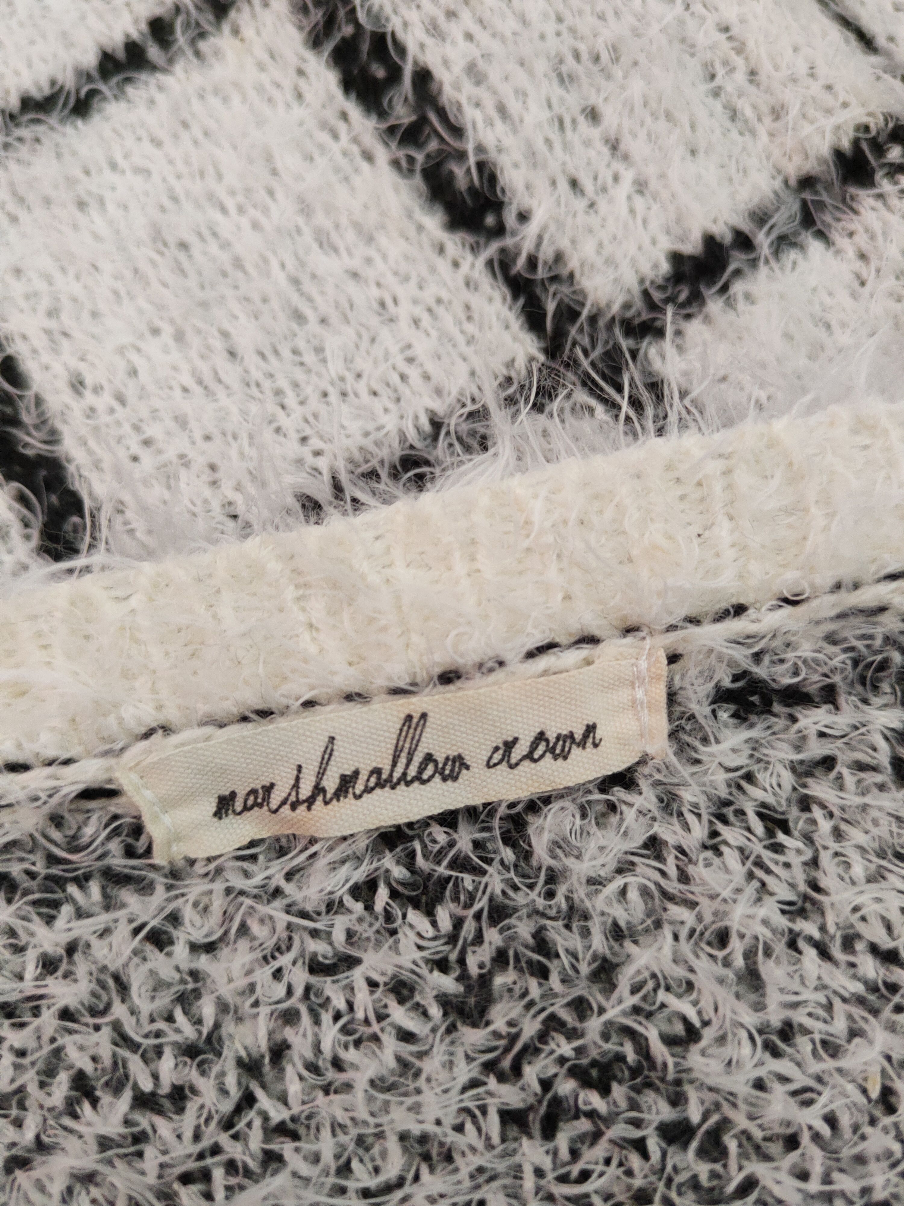 Homespun Knitwear × Japanese Brand × Vintage Japan Black Cream Shag Shaggy Fur Mohair Knitwear #S1907 Size M / US 6-8 / IT 42-44 - 12 Thumbnail