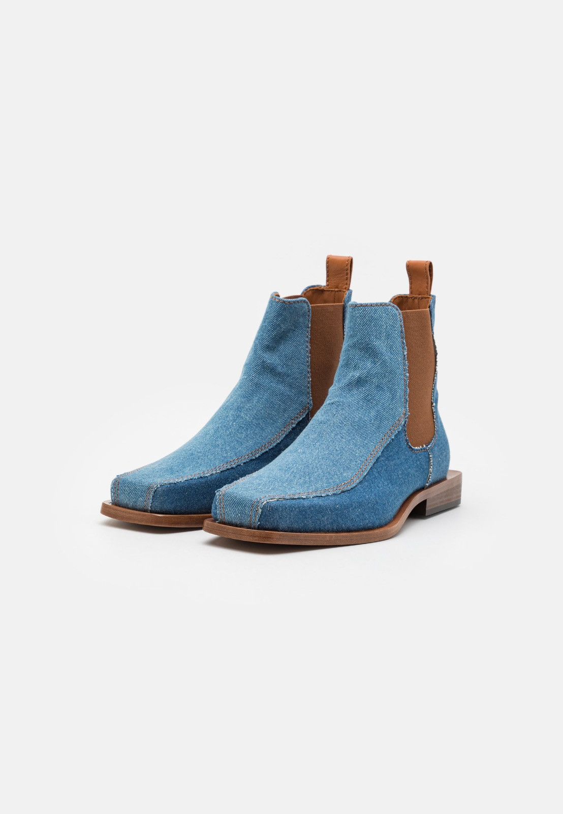 Ahluwalia !DS! SS23 Ahluwalia Tabali Denim Ankle Boots Size US 12 / EU 45 - 2 Thumbnail