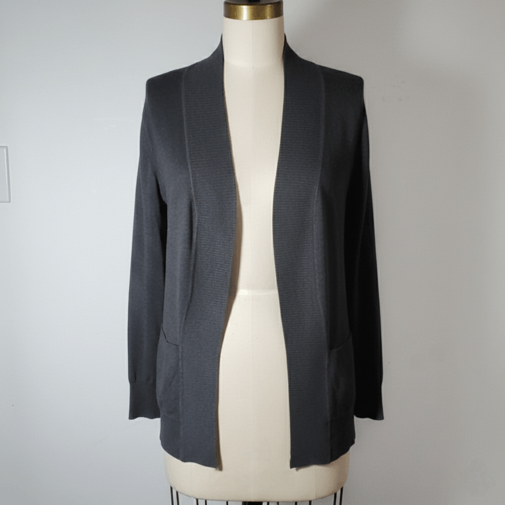 Other Cielo Size S/M Cardigan Charcoal Open Front Sweater Size M / US 6-8 / IT 42-44 - 1 Thumbnail