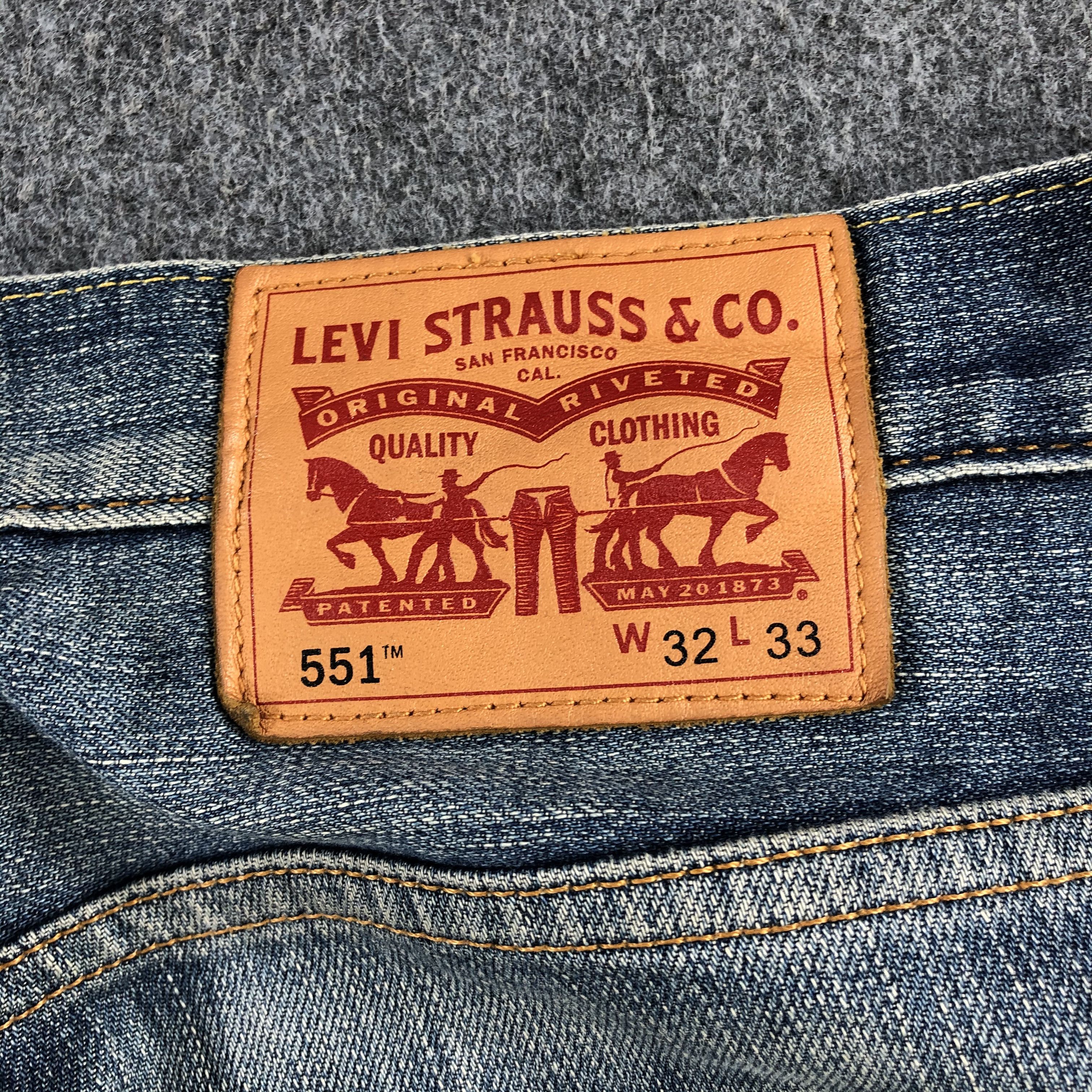 Levi's Vintage Blue Wash Levis 551 Jeans-J1803 Size US 34 / EU 50 - 5 Thumbnail