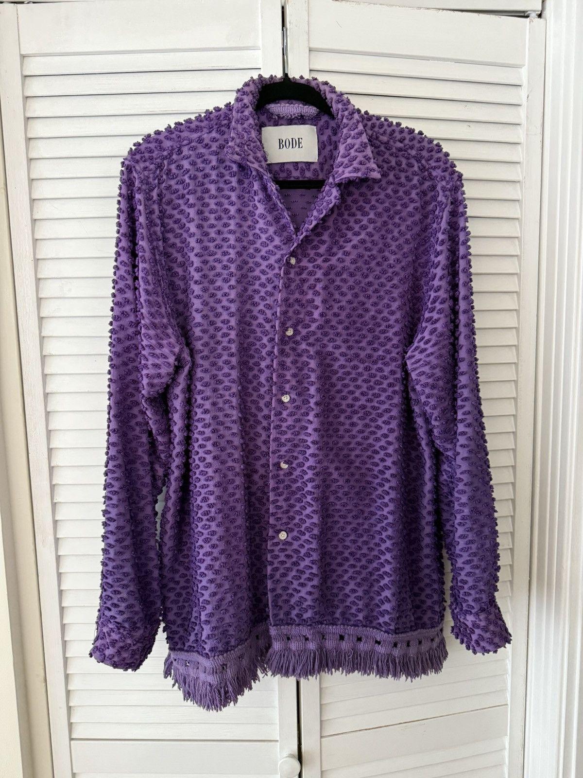 Bode One of One Embroidered Shirt Size US XL / EU 56 / 4 - 1 Thumbnail