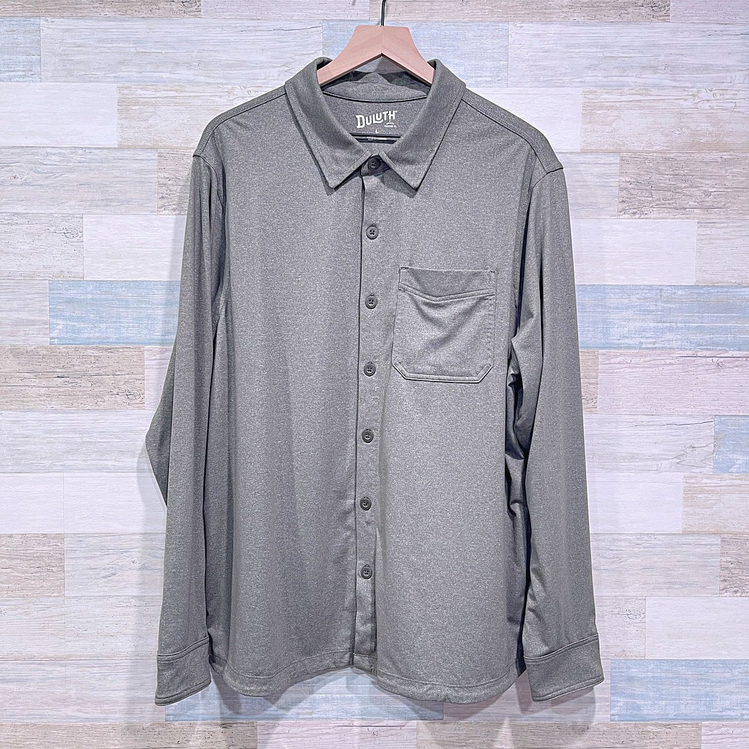 Duluth Trading Company DULUTH Trading Long Sleeve Performance Shirt Green Mens L Size US L / EU 52-54 / 3 - 1 Thumbnail