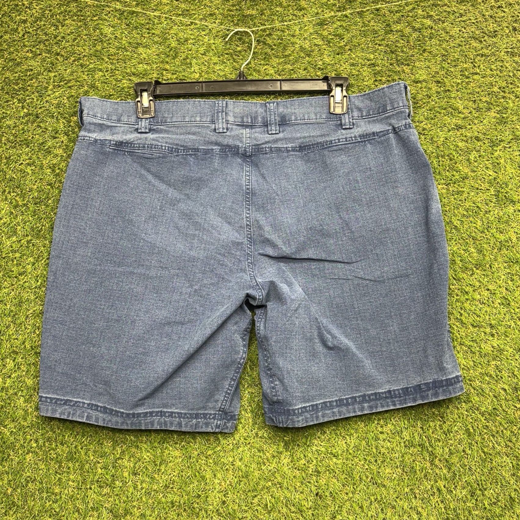 Vintage Duluth Men's Shorts 42 Relaxed Cargo Twill Blue 8in Inseam Cargo Pocket Workwear Outdoor Casual Size US 42 / EU 58 - 2 Thumbnail