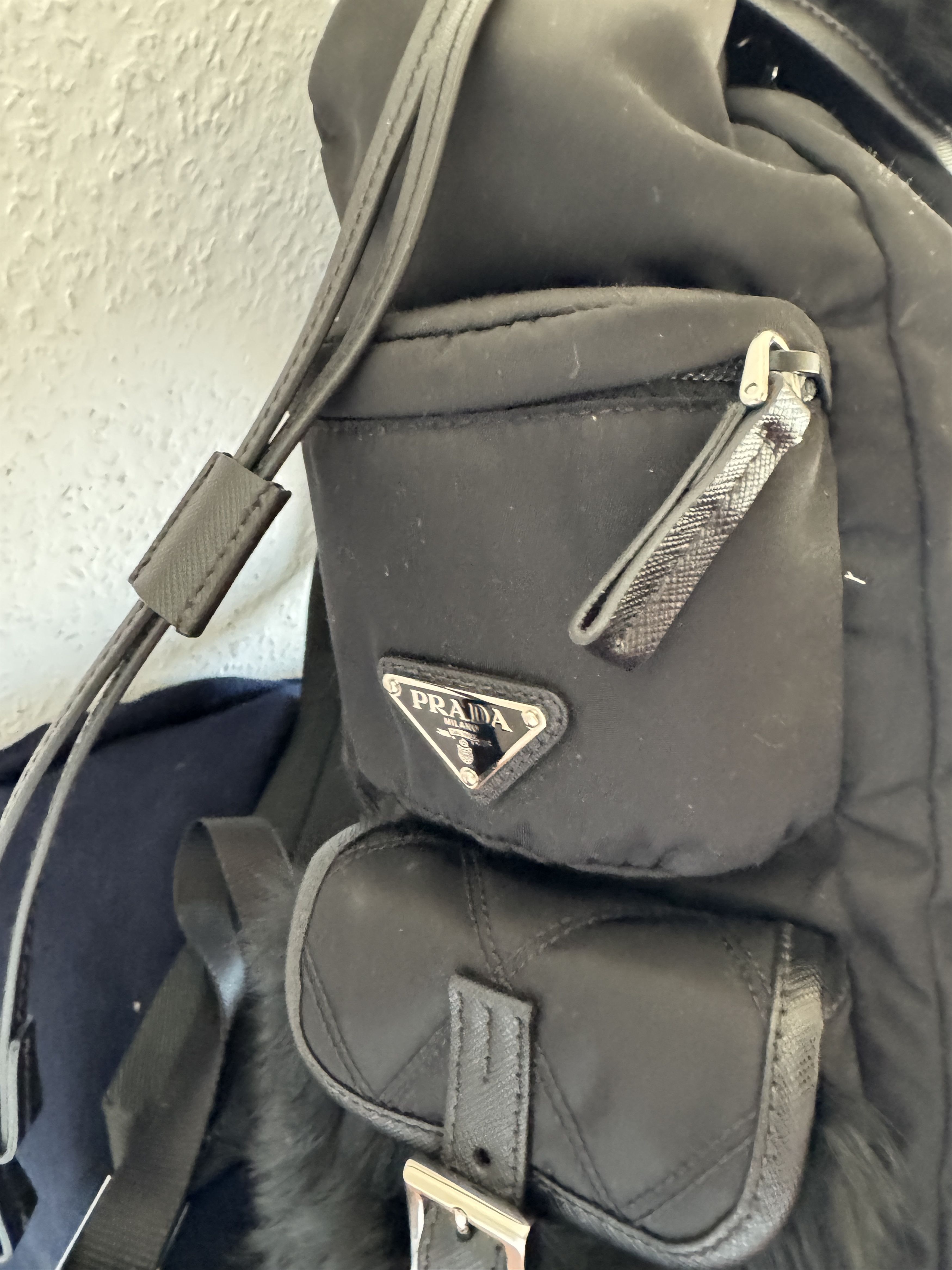 Prada Rabbit Fur Cargo Backpack Size ONE SIZE - 7 Thumbnail