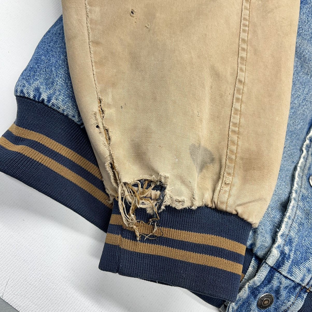 Dunbrooke × Vintage VTG Dunbrooke Denim Jacket Jersey State Police Jean Varsity Size US XXL / EU 58 / 5 - 10 Thumbnail