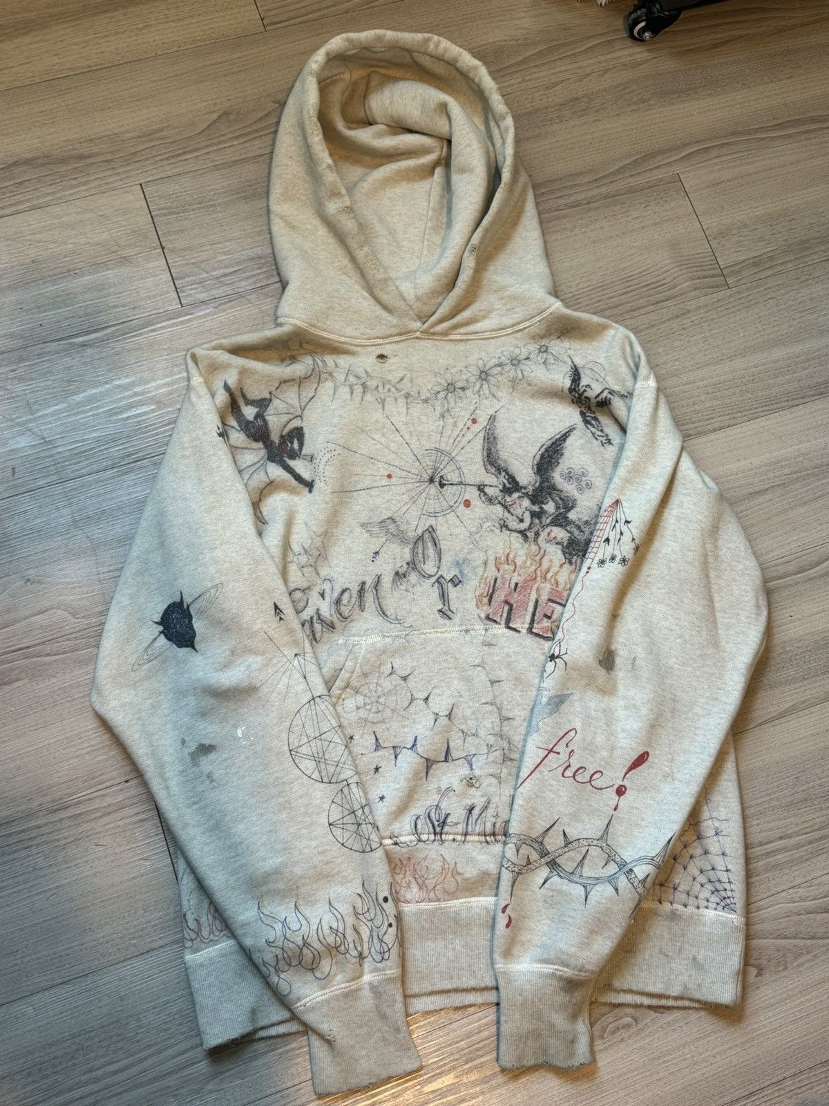 Saint Michael Saint Michael X Dr. Woo Graffiti Hoodie | Grailed