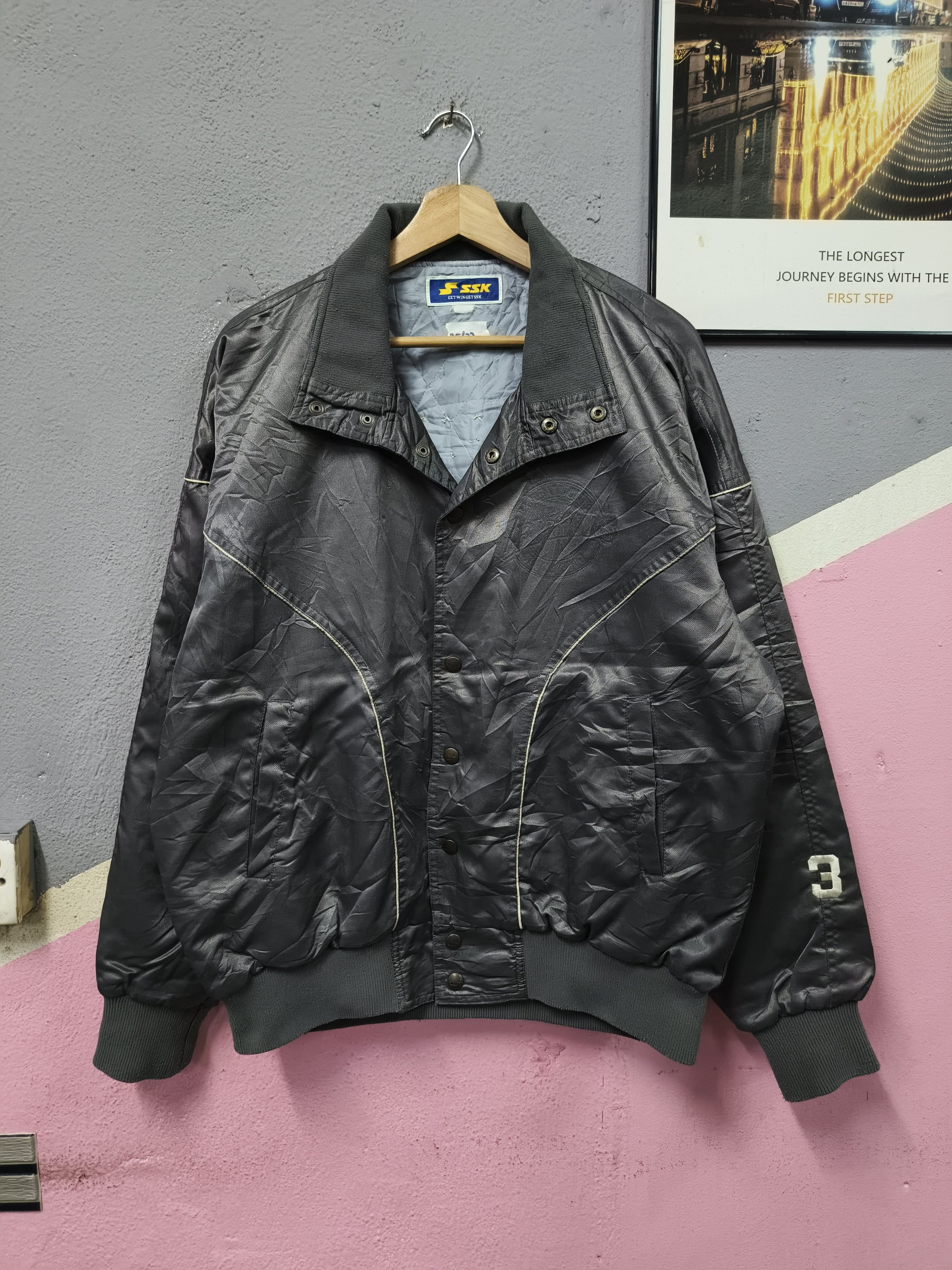 Japanese Brand SSK ZEPHYRS VTG BASEBALL VARSITY JACKET BOMBER JACKET Size US L / EU 52-54 / 3 - 2 Thumbnail
