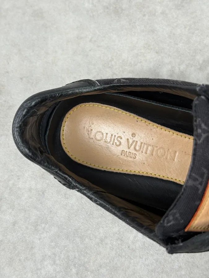 Louis Vuitton 2000s Louis Vuitton Black Canvas Monogram Skateboard Shoes Size US 8 / EU 41 - 6 Thumbnail