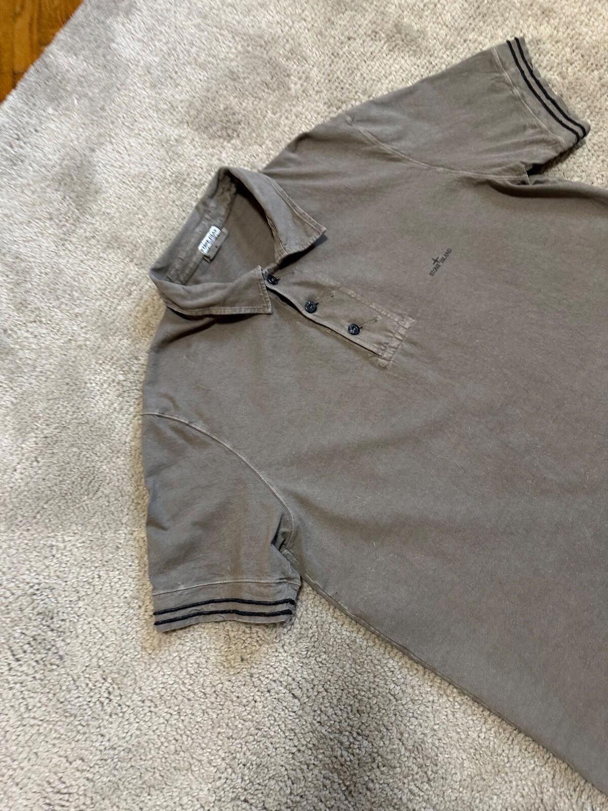 Stone Island Vintage Stone Island Polo Shirt Sz XL Size US XL / EU 56 / 4 - 3 Thumbnail