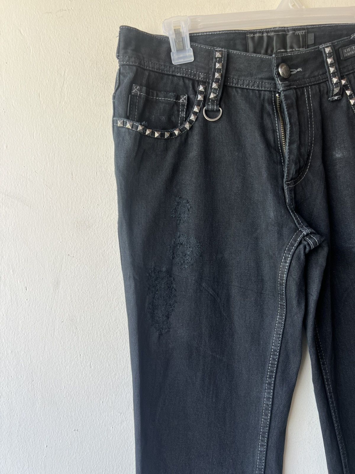 Shellac Of The Neige Style Japan Ripped Distress Denim Bootcut Jeans Size US 30 / EU 46 - 13 Thumbnail