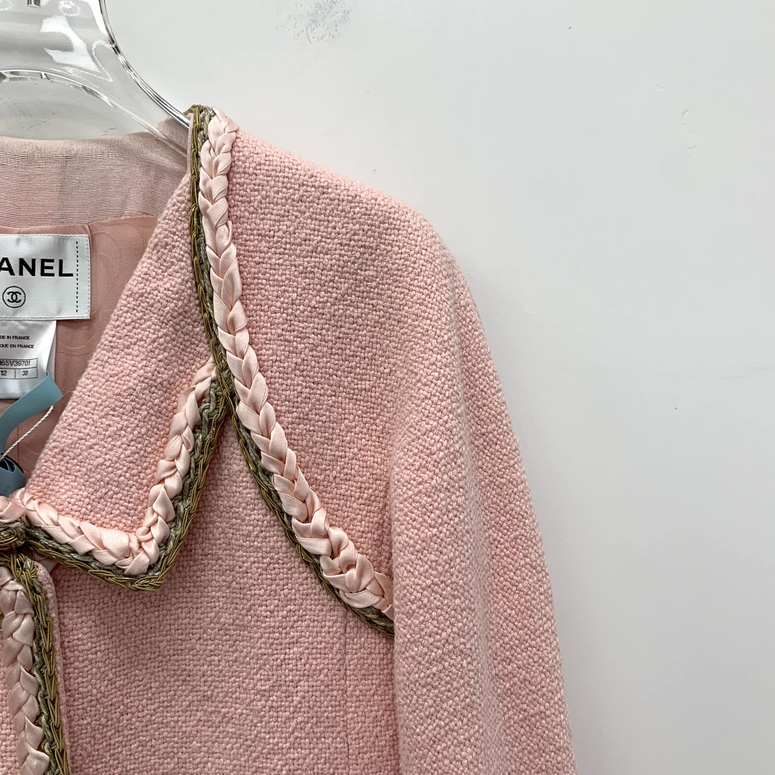 Chanel Chanel Tweed Jacket Seoul Collection Pink (S) Size S / US 4 / IT 40 - 7 Thumbnail