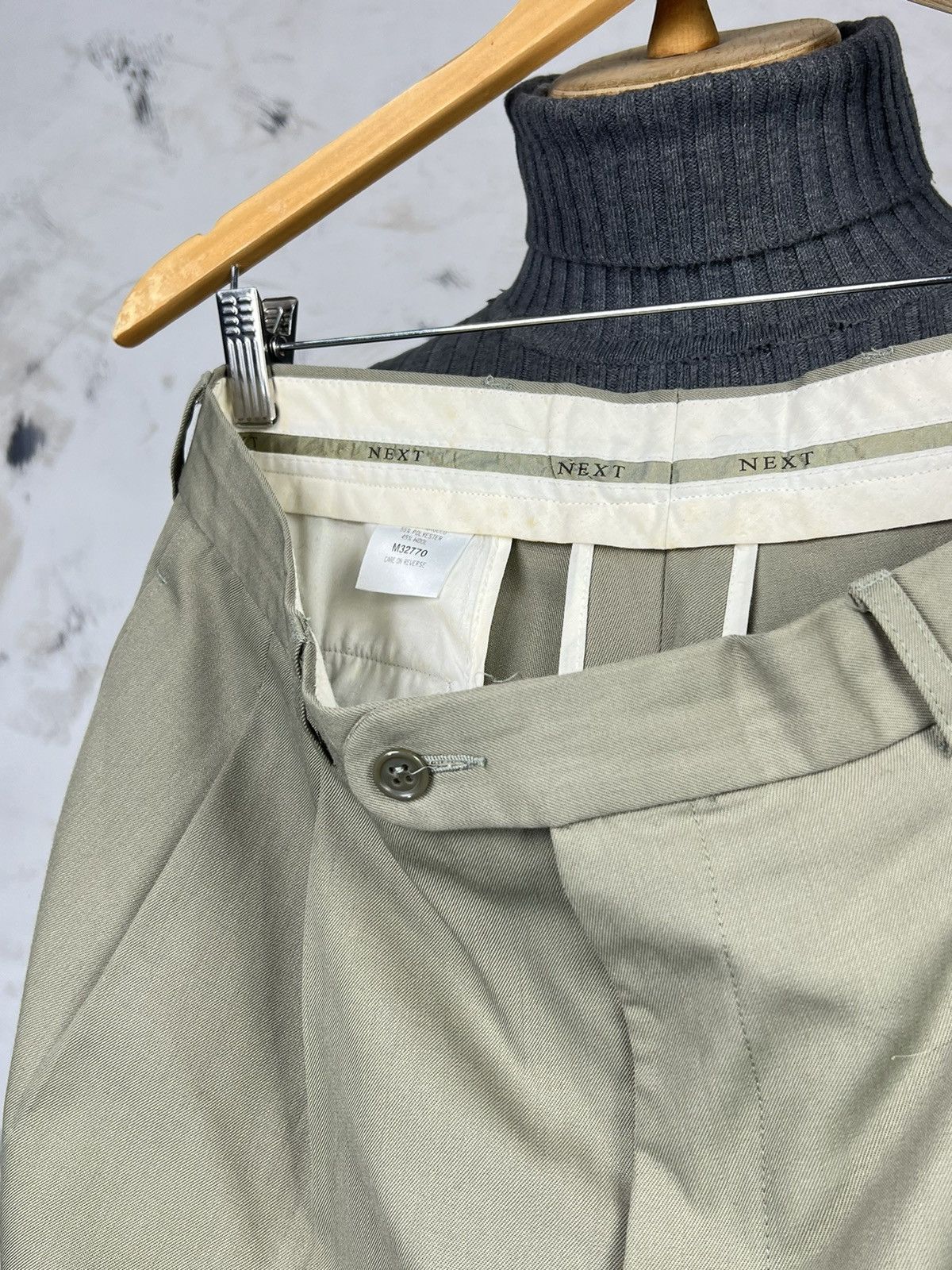 NEXT Vintage Next Lightweight Pleated Trousers Pants Size M-L 34 Size US 34 / EU 50 - 9 Thumbnail