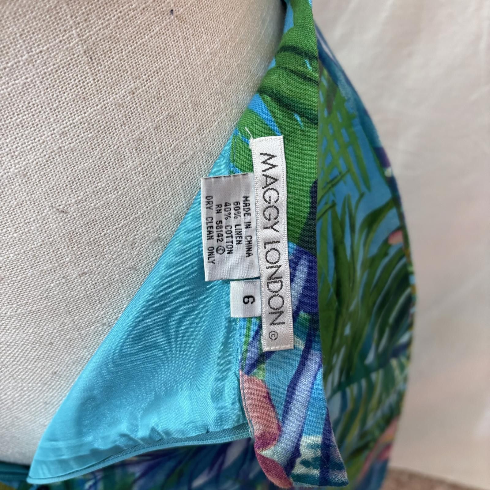 Other Vtg 90s Maggie London Hawaiian style 2 piece skirt set Size M / US 6-8 / IT 42-44 - 7 Thumbnail