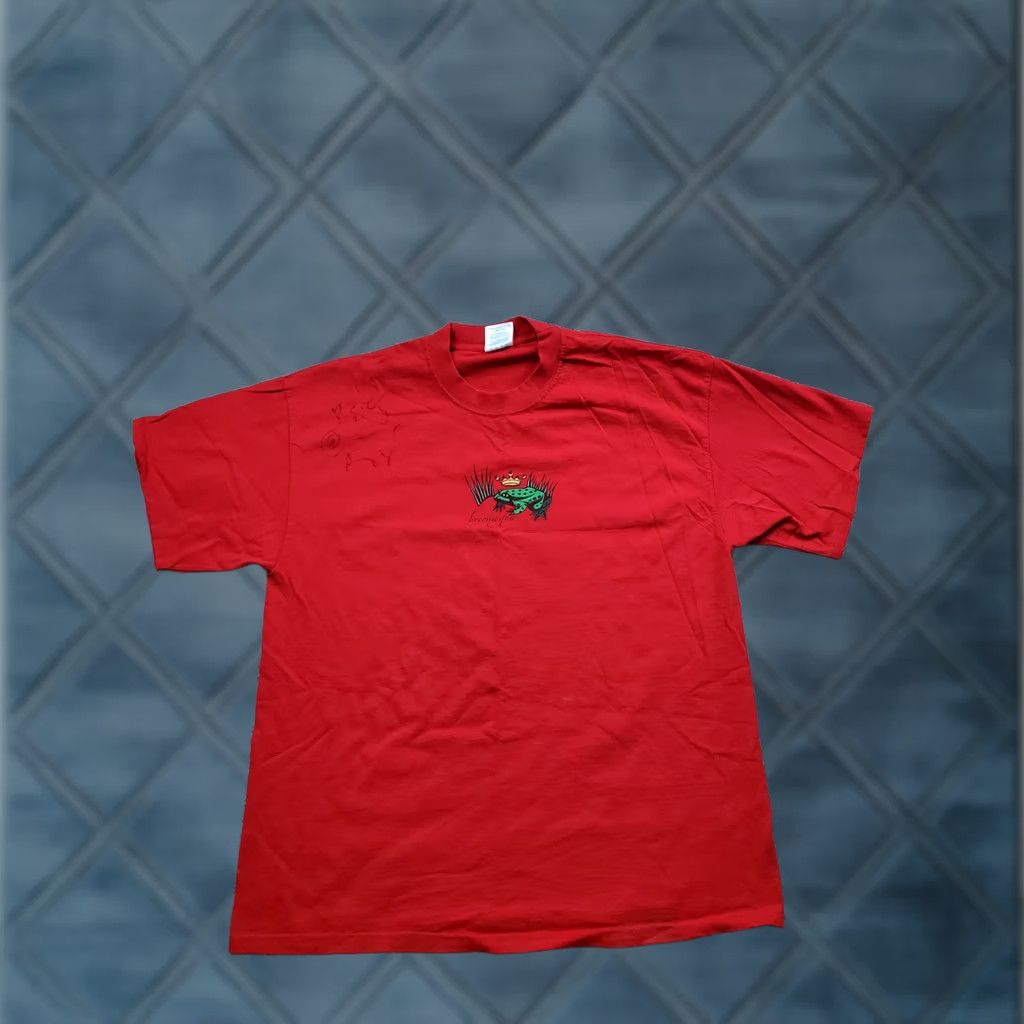 Vintage VINTAGE Indigo Girls Become You Shirt Mens XL Red Graphic Autograph Signed Frog Crown Size US XL / EU 56 / 4 - 1 Thumbnail