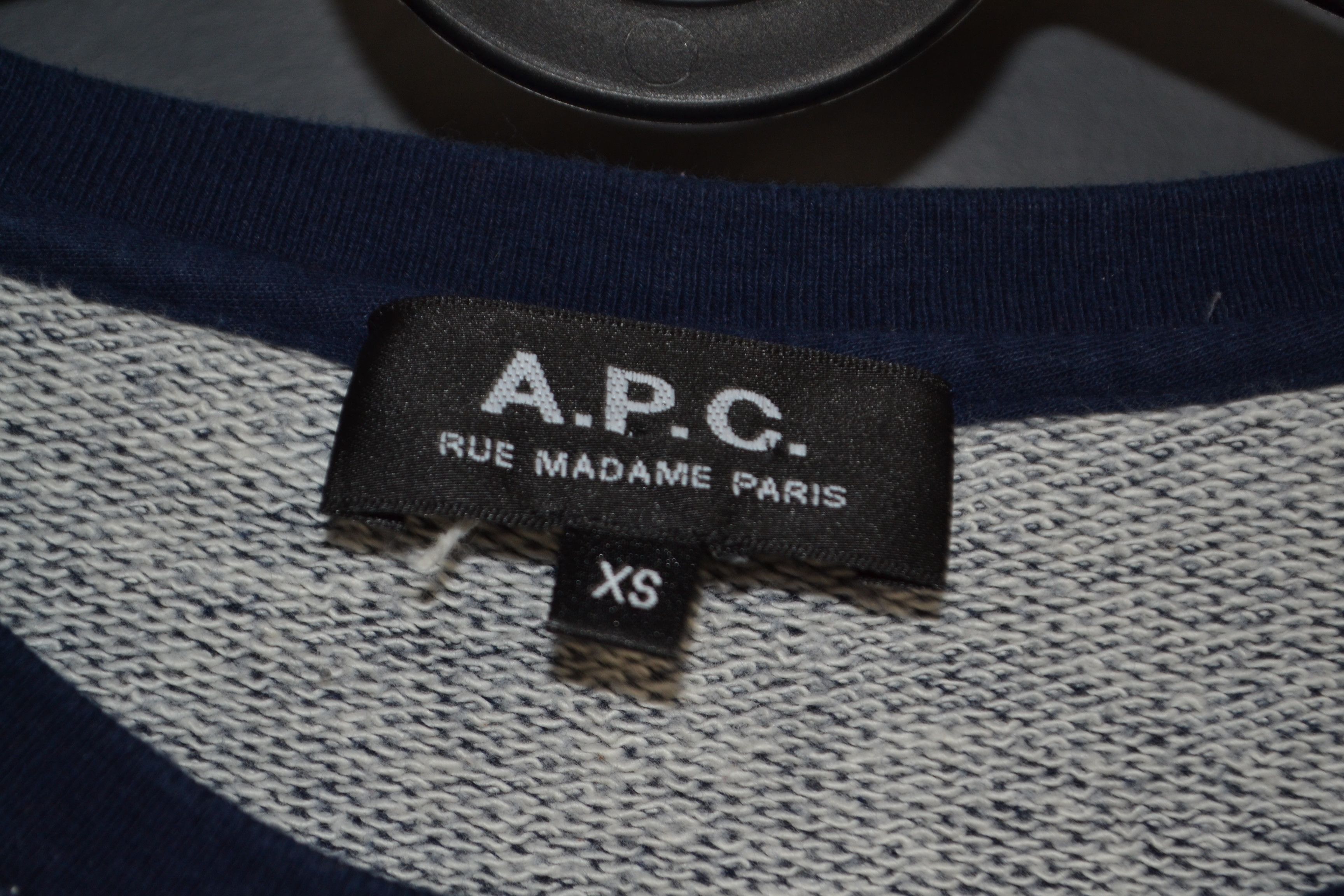 A.P.C. A.P.C. Collegiate College Logo Navy Sweatshirt XS Women Size XS / US 0-2 / IT 36-38 - 3 Thumbnail