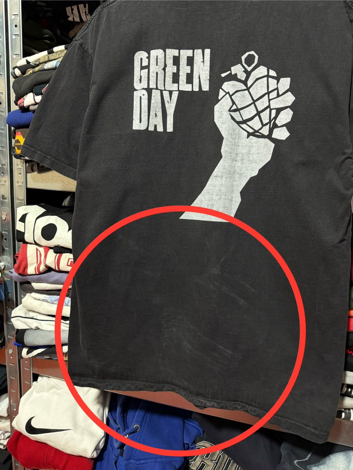 Vintage Vintage 90’s Vintage Green Day Warning American Idiot Tee Size US XL / EU 56 / 4 - 6 Thumbnail