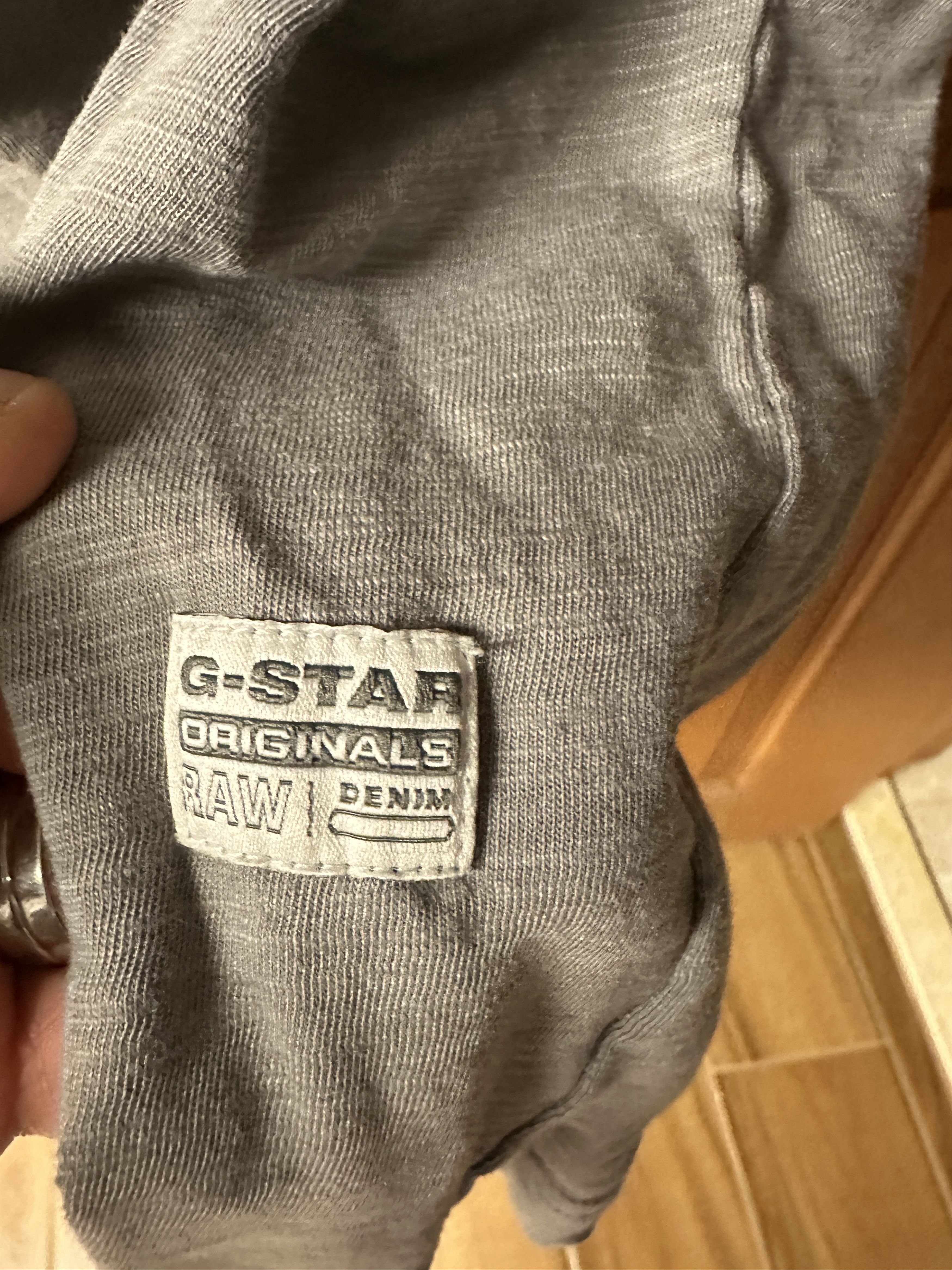 G-Star G.Star Raw Men's Light Gray T-Shirt Size L Size US L / EU 52-54 / 3 - 4 Thumbnail