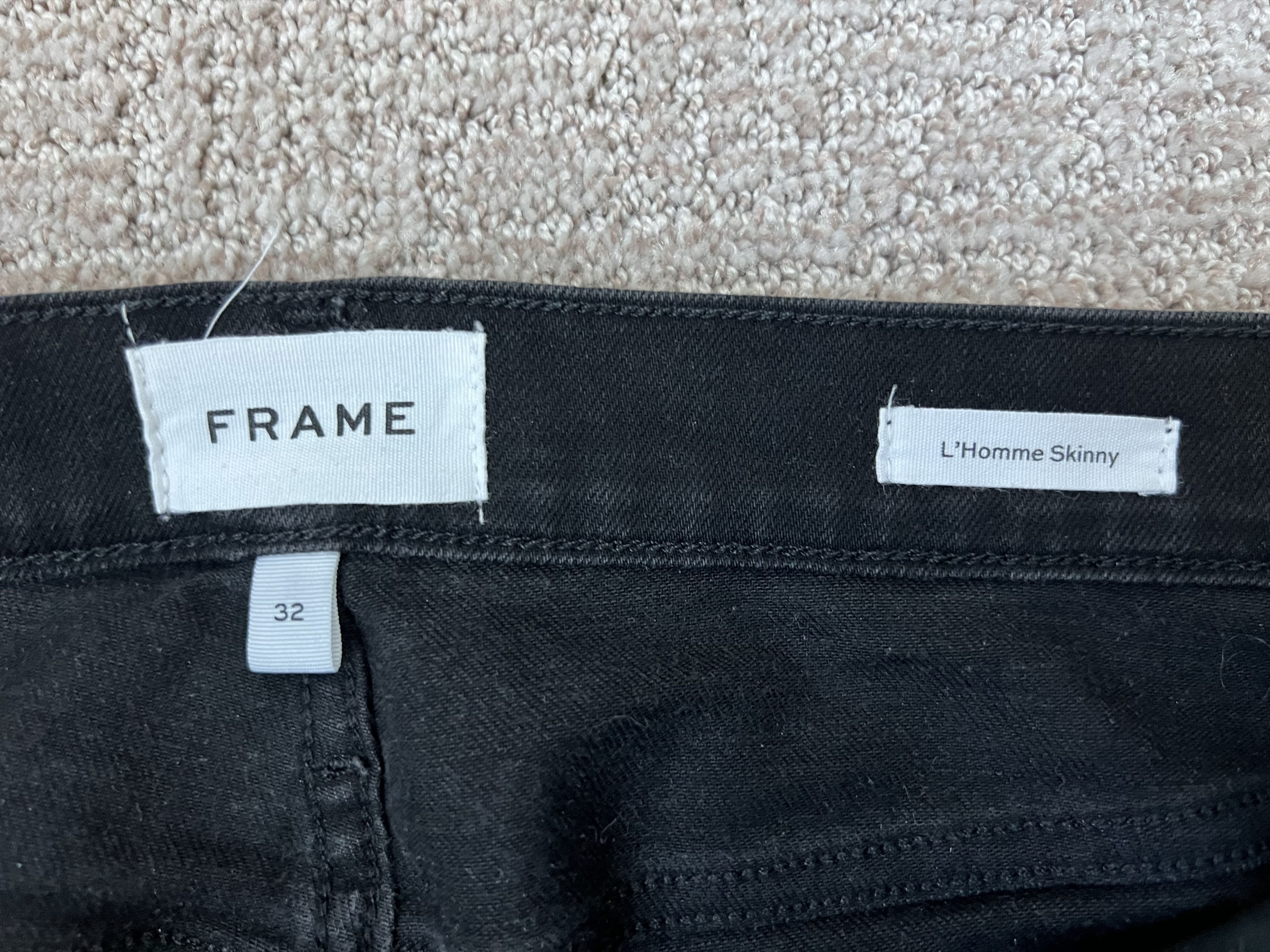 Frame FRAME L’Homme Skinny Black Jeans – Size 32 Size US 32 / EU 48 - 4 Thumbnail