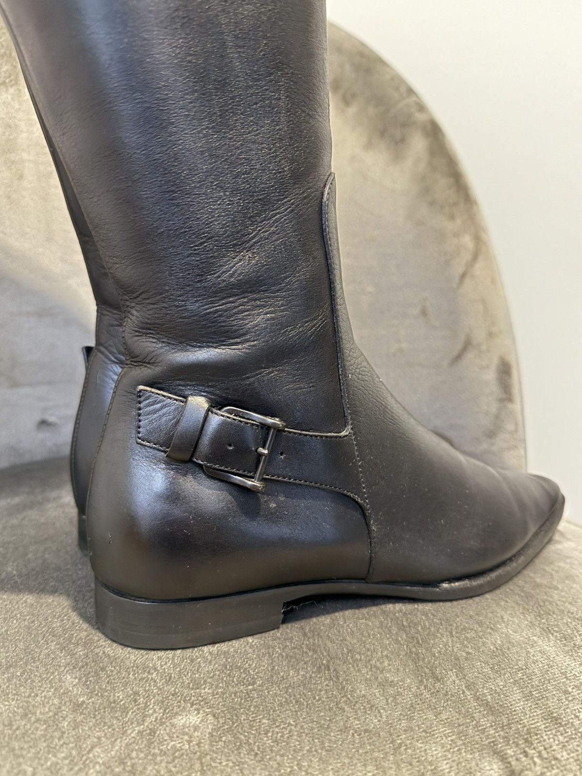 Gucci Gucci by Tom Ford Rare Vintage Moto Racing Y2K Leather boots Size US 7 / IT 37 - 9 Thumbnail