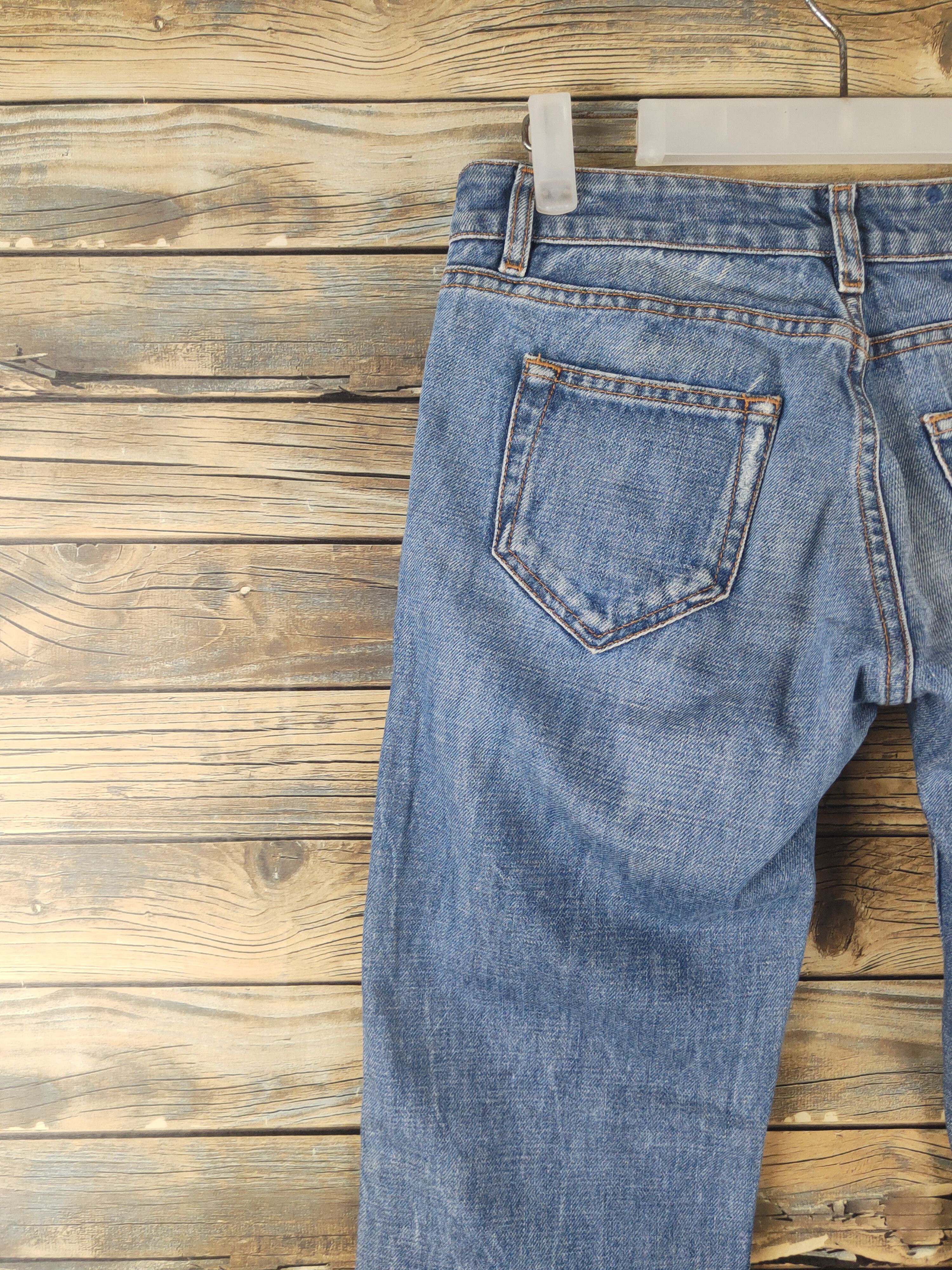 Prada DL Prada Blue Distressed Ripped Jeans #2778 Size 29" - 8 Thumbnail